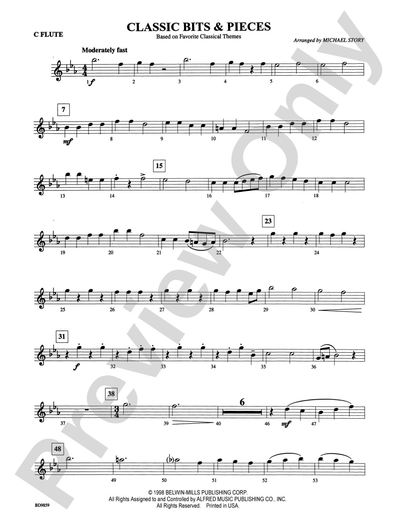 Classic Bits & Pieces (based on Favorite Classic Themes): Flute