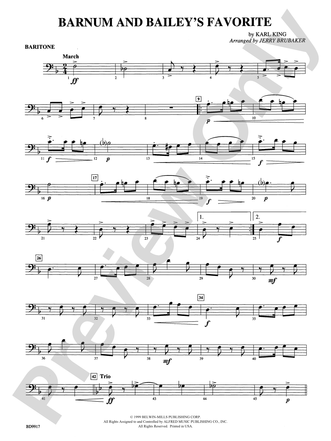 Barnum and Bailey's Favorite: Baritone B.C.