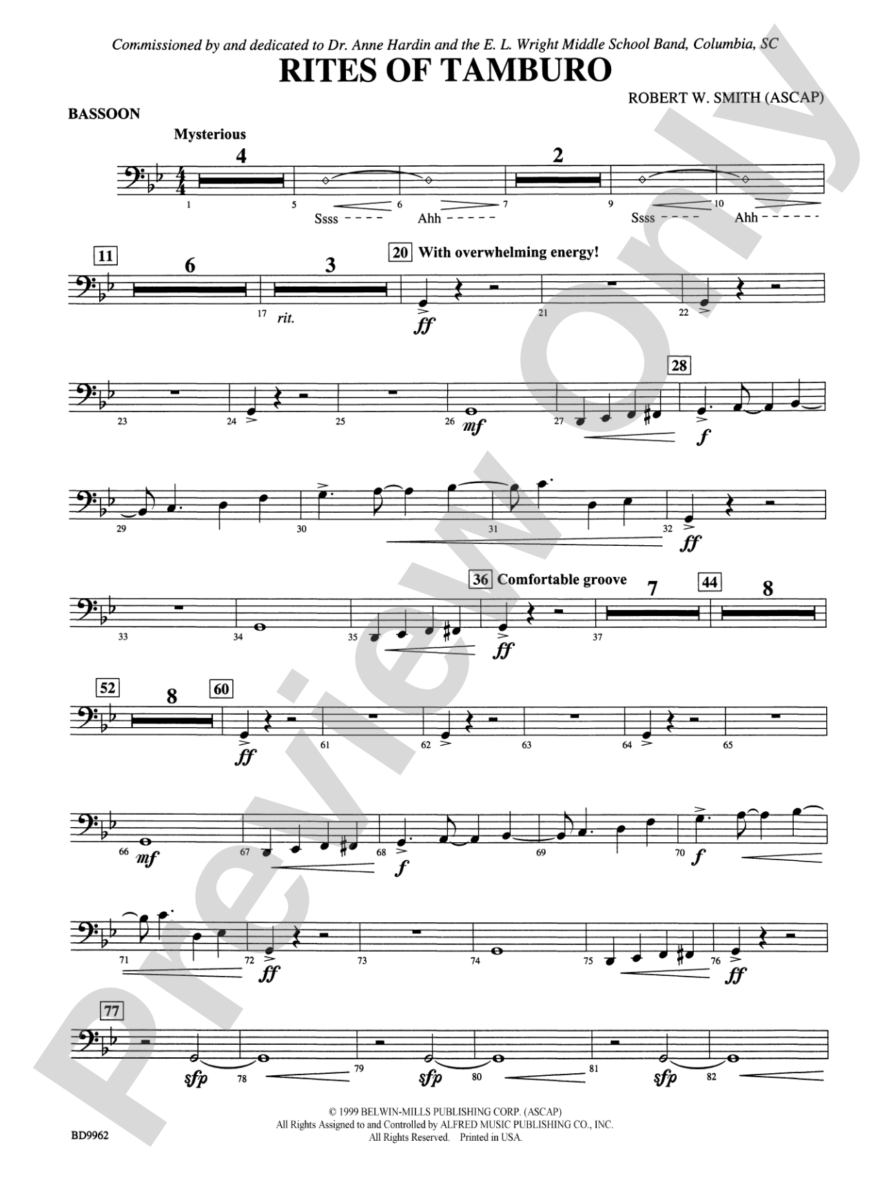 Rites of Tamburo: Bassoon