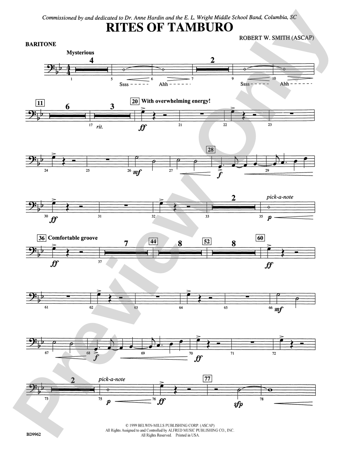 Rites of Tamburo: Baritone B.C.