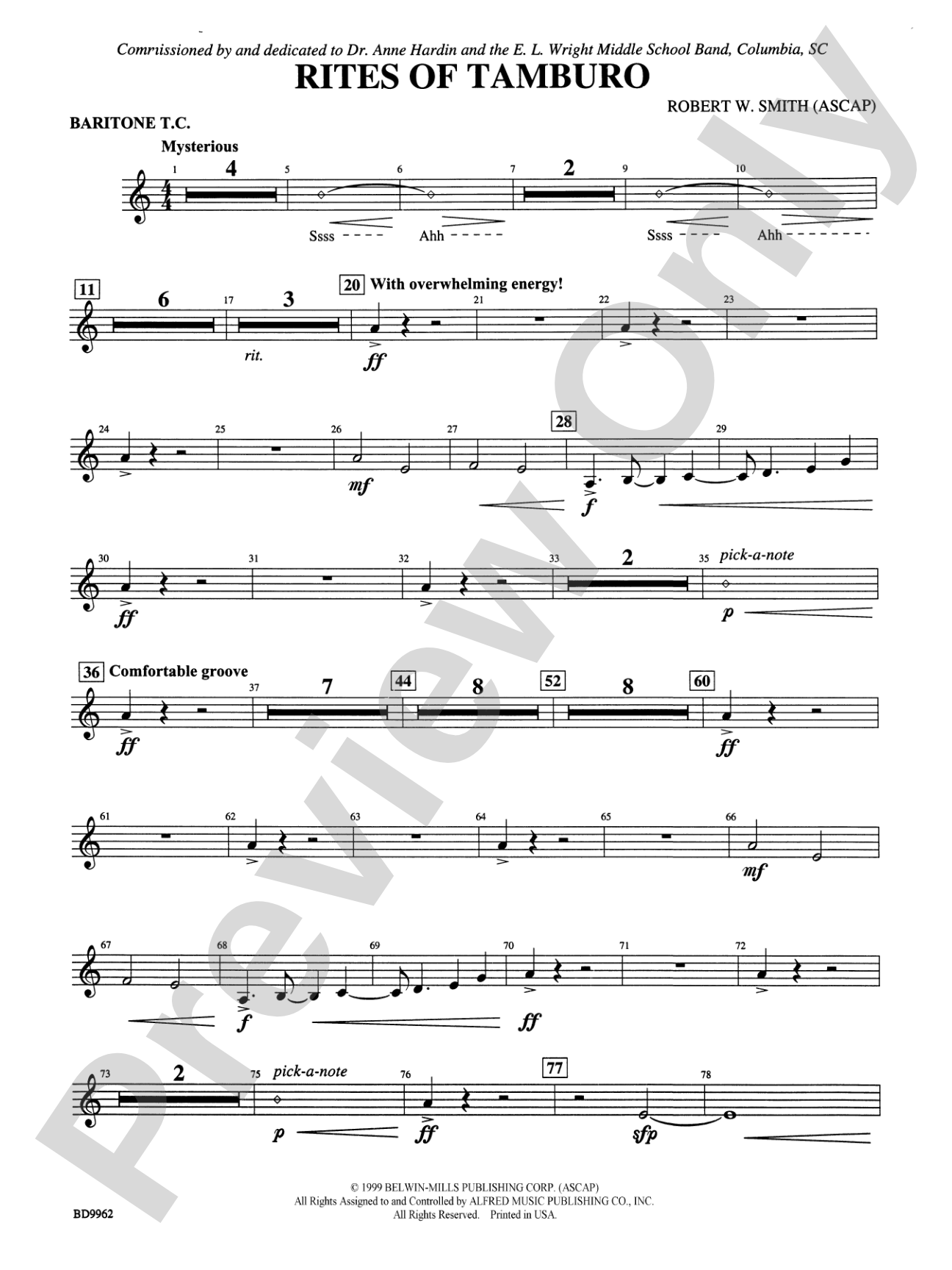 Rites of Tamburo: Baritone T.C.