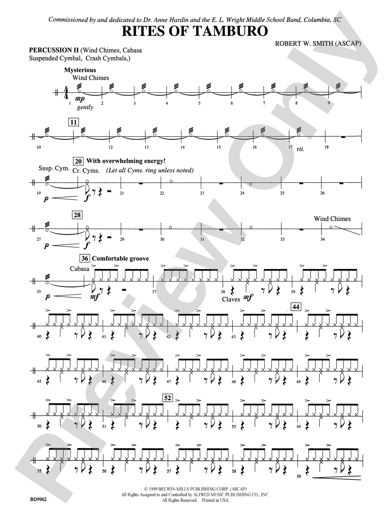 Rites of Tamburo: 2nd Percussion