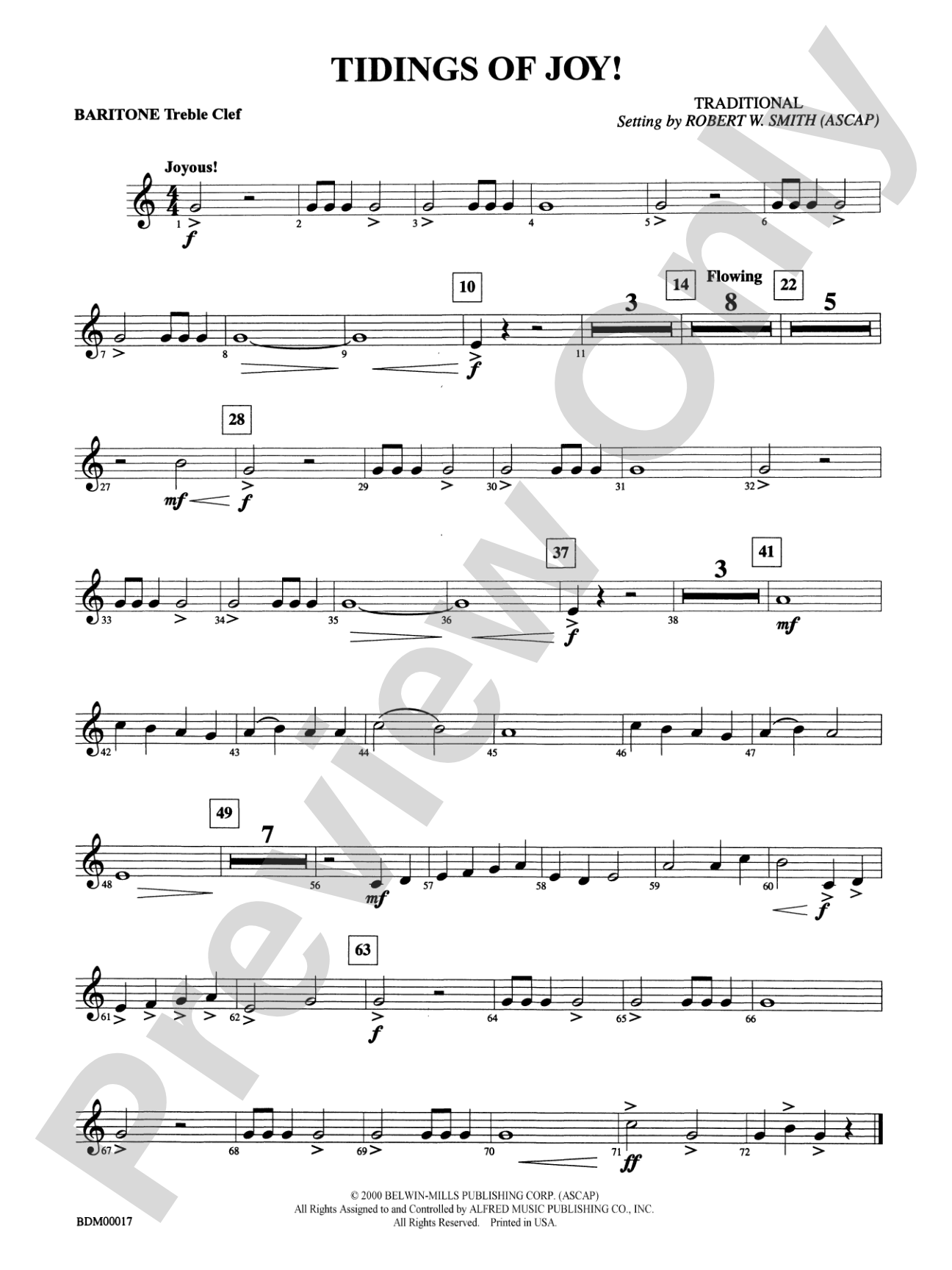 Tidings of Joy!: Baritone T.C.