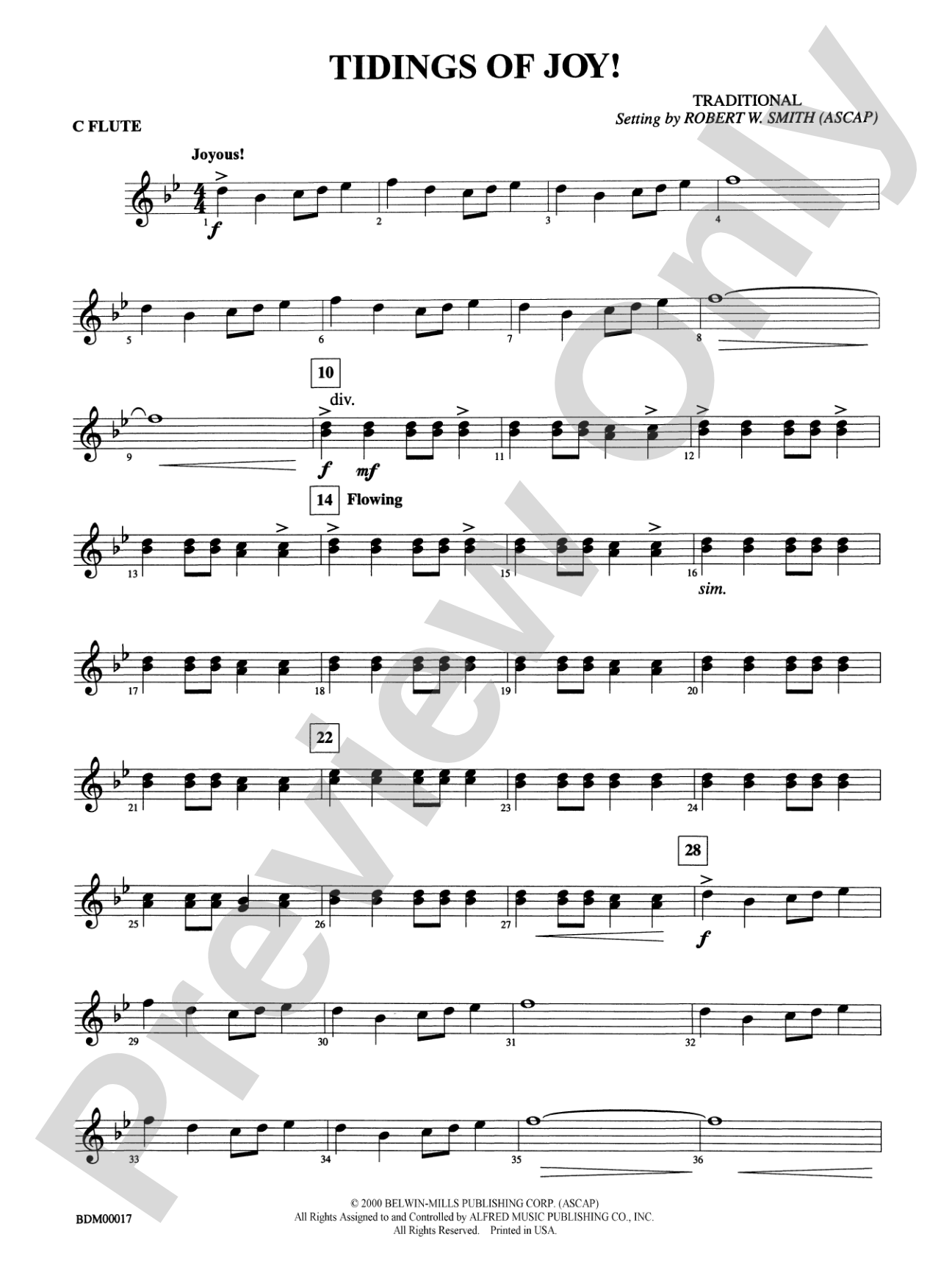 Tidings of Joy!: Flute