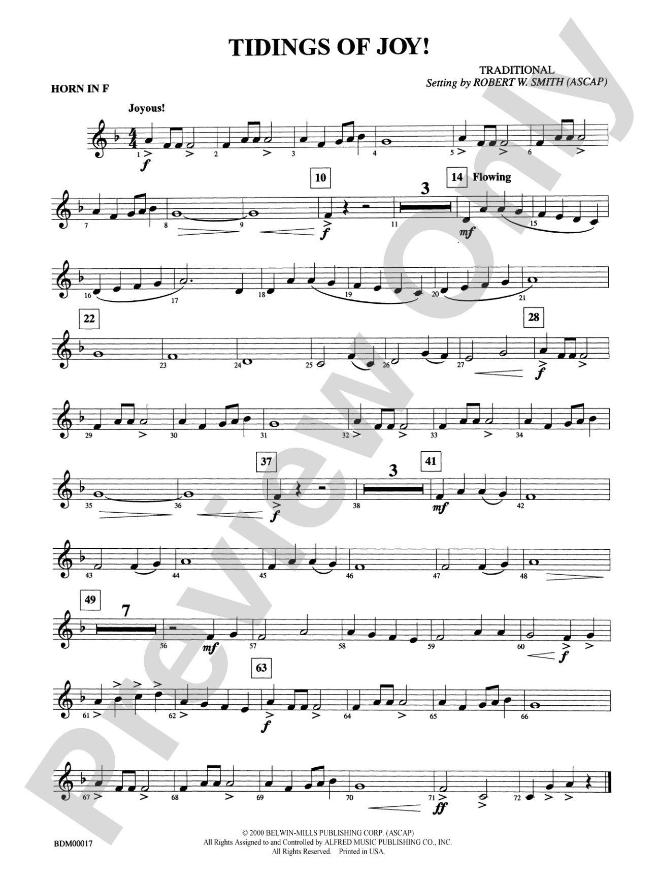 Tidings of Joy!: 1st F Horn