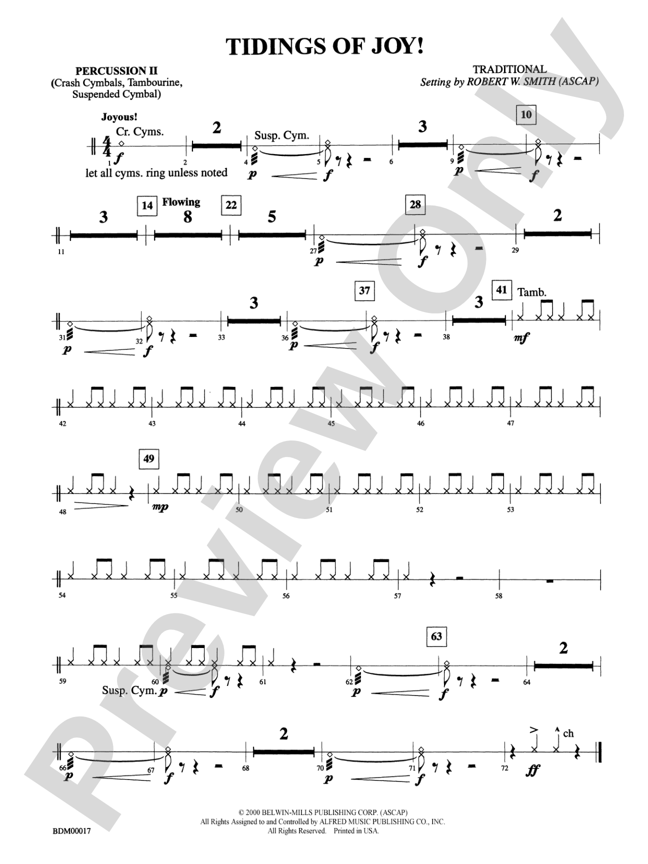 Tidings of Joy!: 2nd Percussion