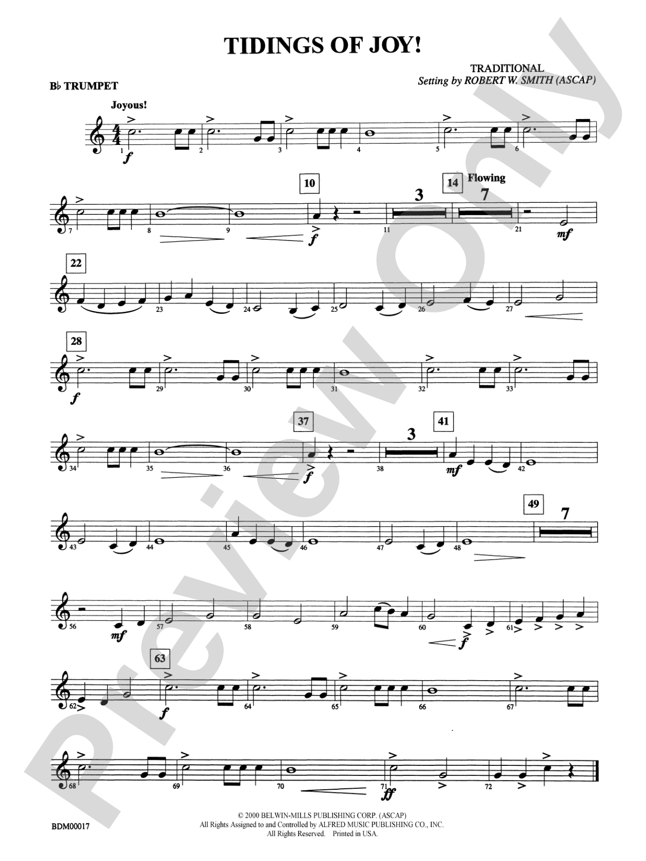 Tidings of Joy!: 1st B-flat Trumpet