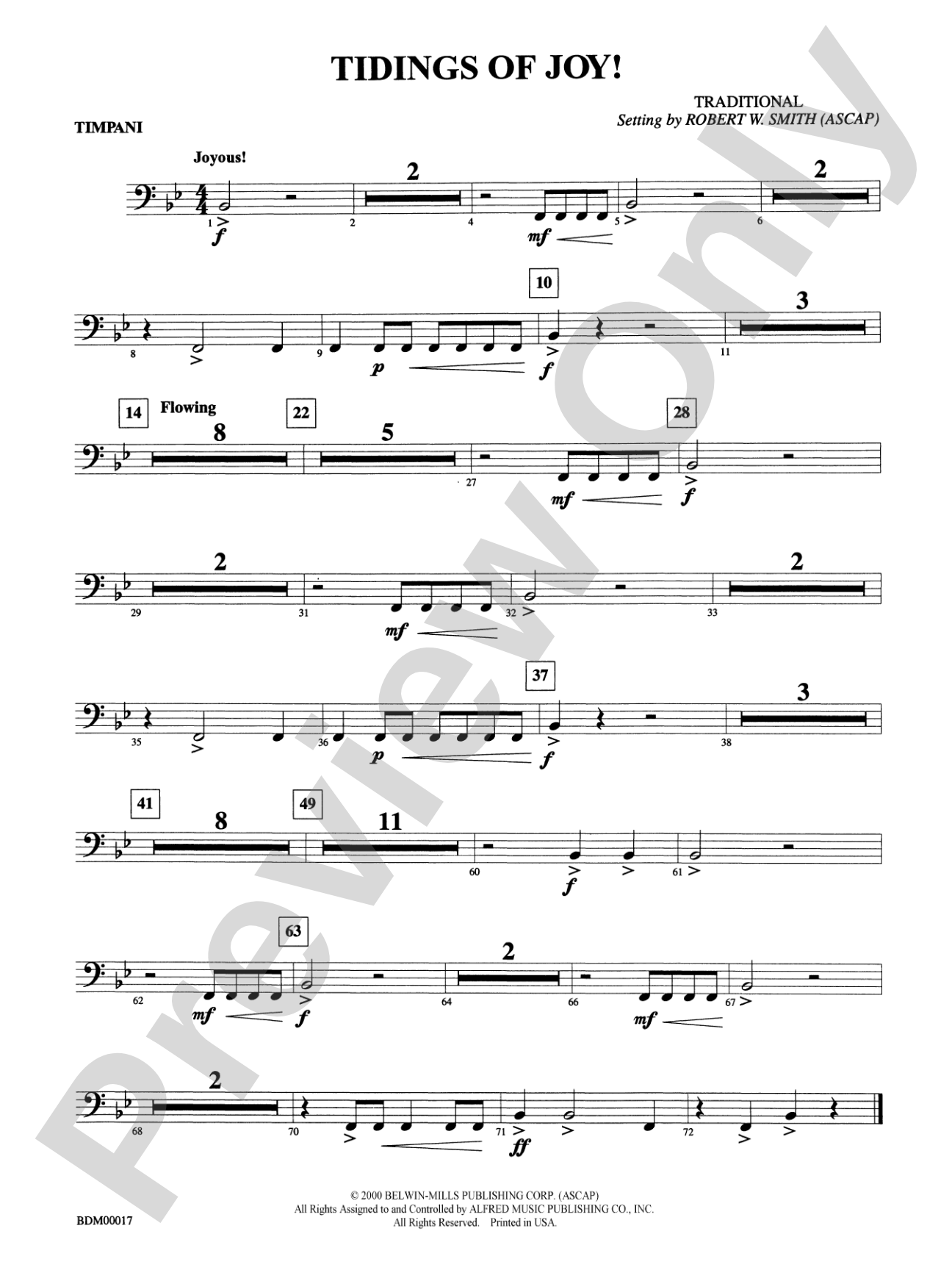 Tidings of Joy!: Timpani
