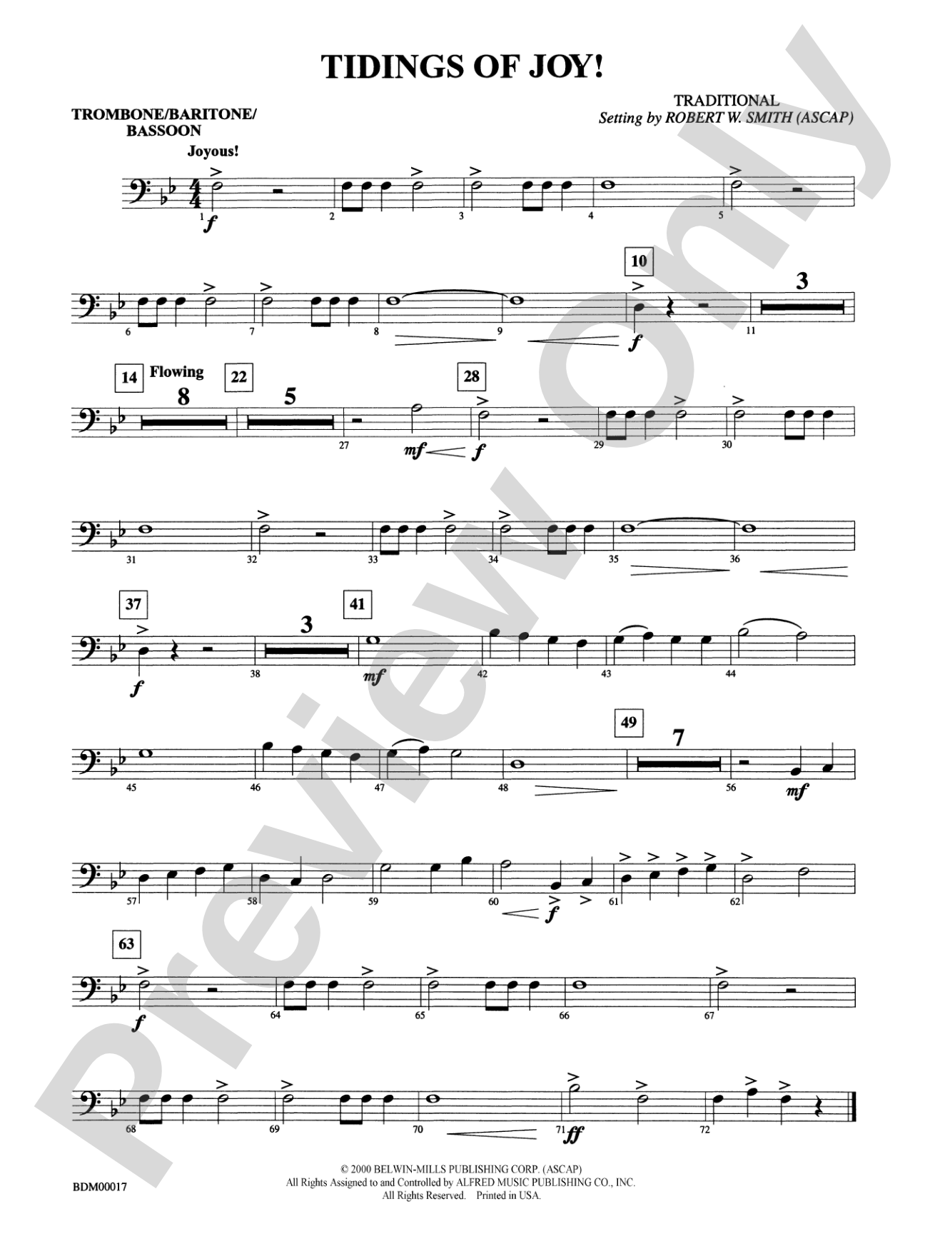 Tidings of Joy!: 1st Trombone