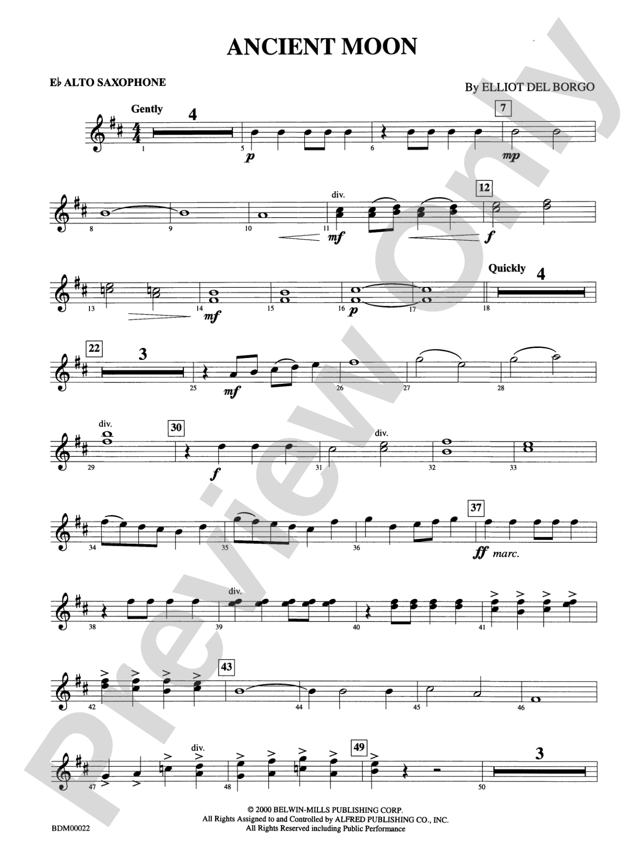 Ancient Moon: E-flat Alto Saxophone