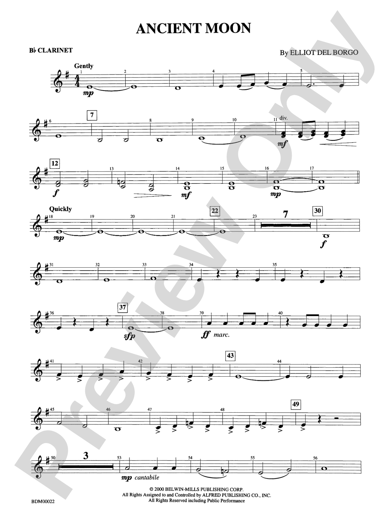 Ancient Moon: 1st B-flat Clarinet