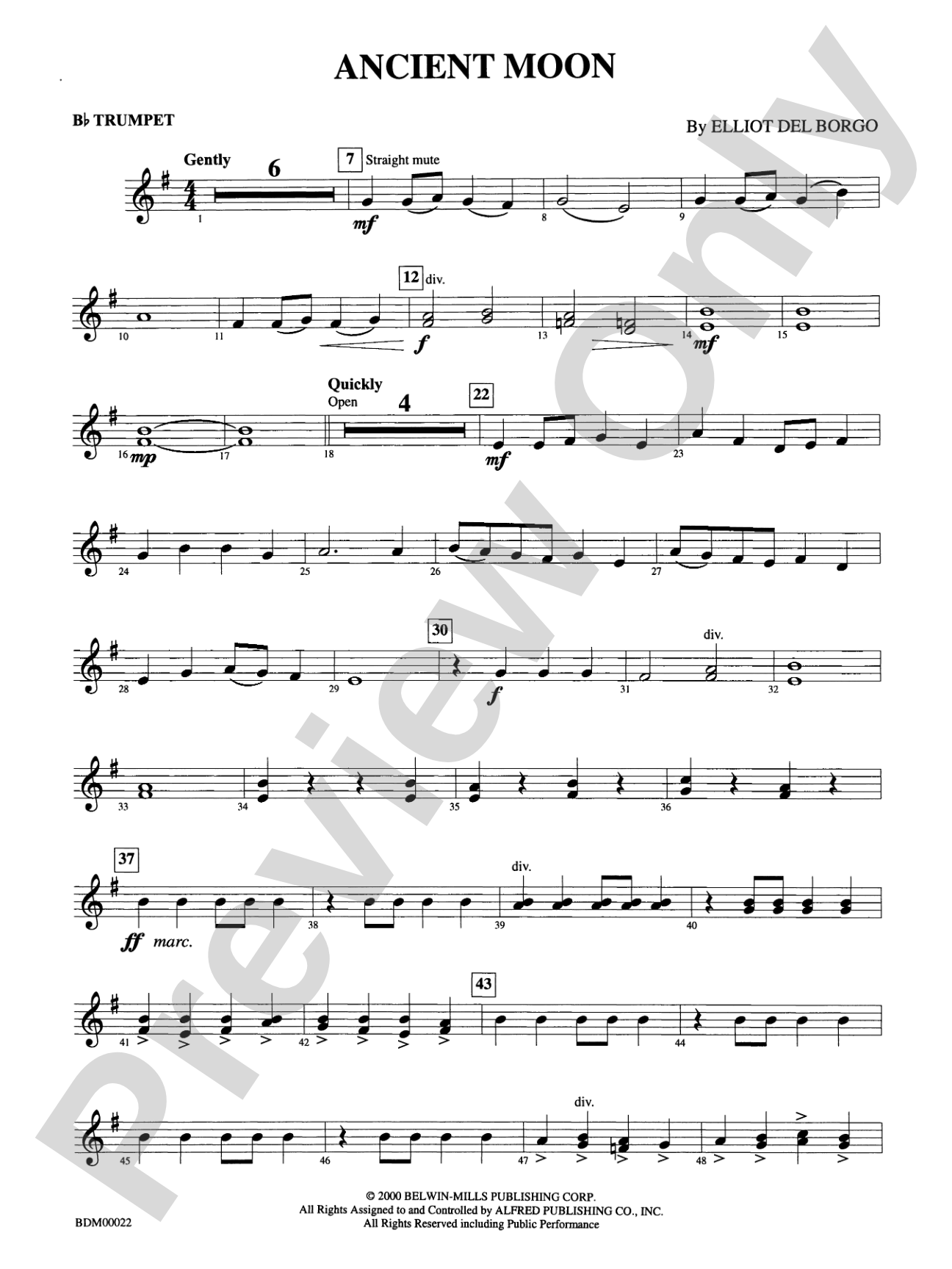 Ancient Moon: 1st B-flat Trumpet