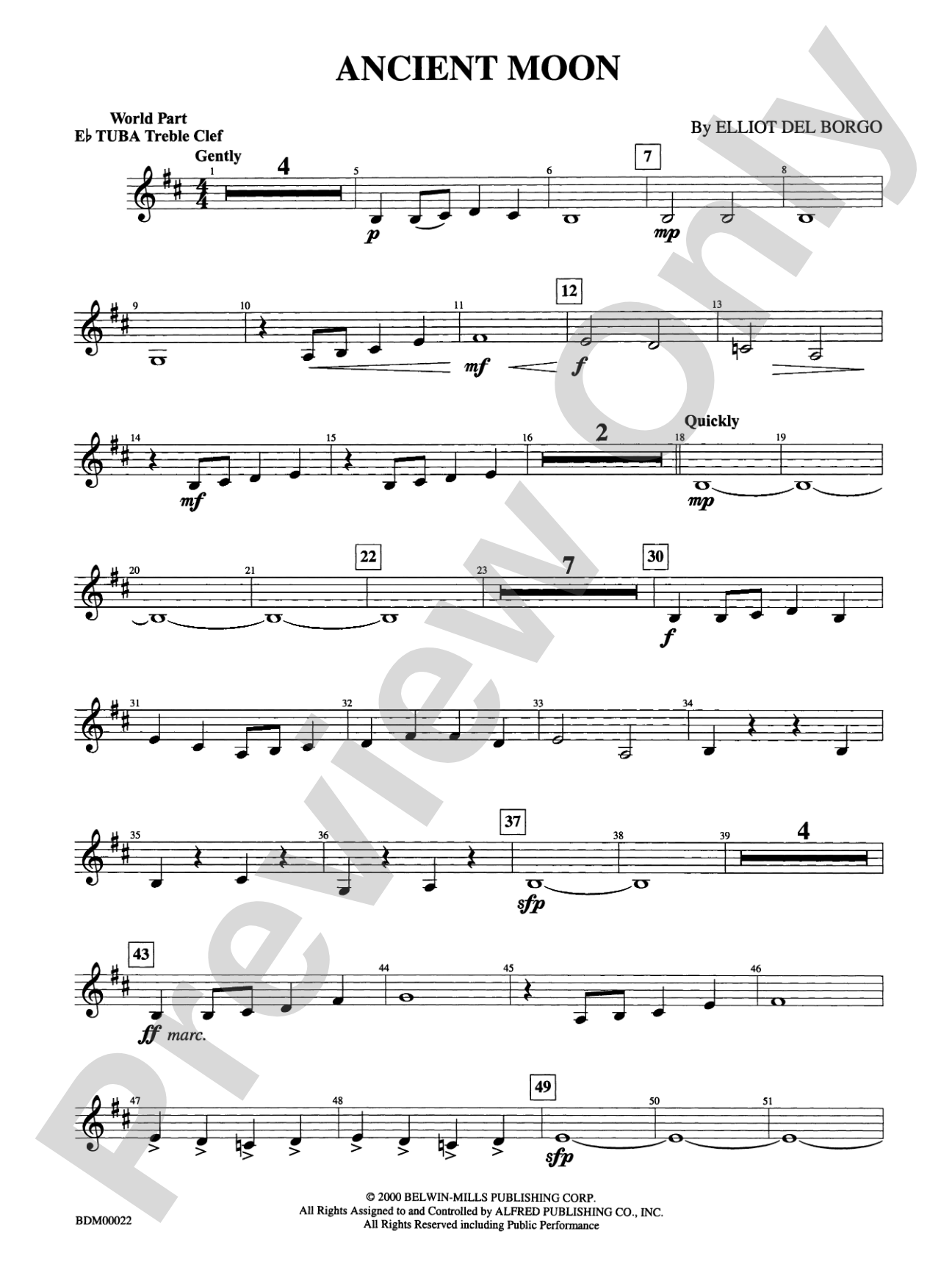 Ancient Moon: (wp) E-flat Tuba T.C.