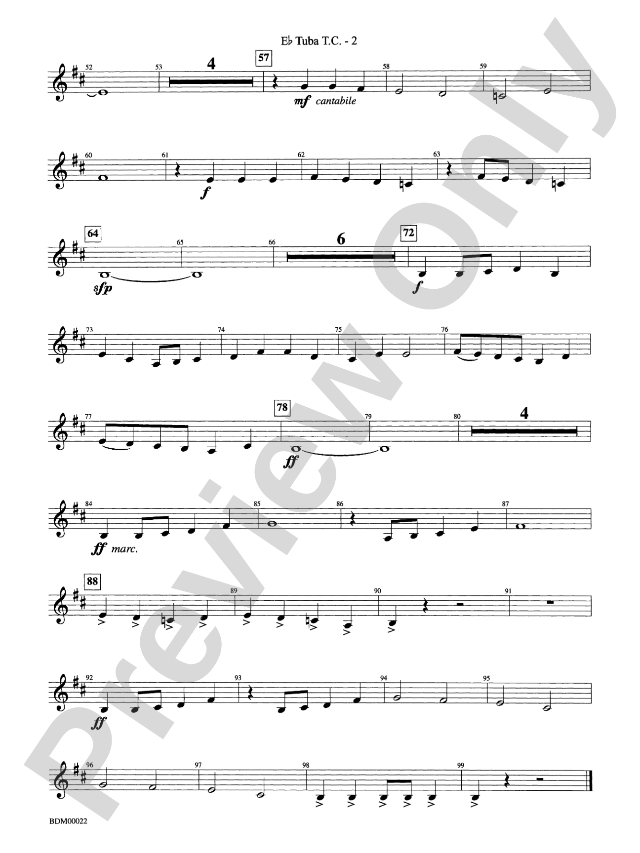 Ancient Moon: (wp) E-flat Tuba T.C.