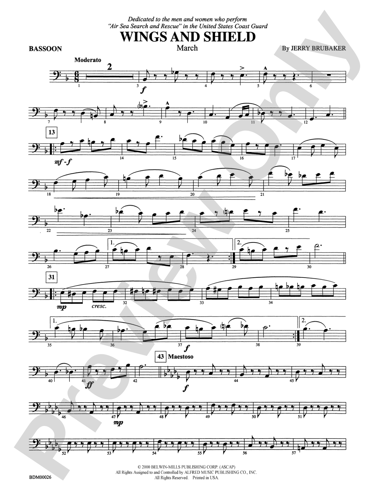 Wings and Shield: Bassoon