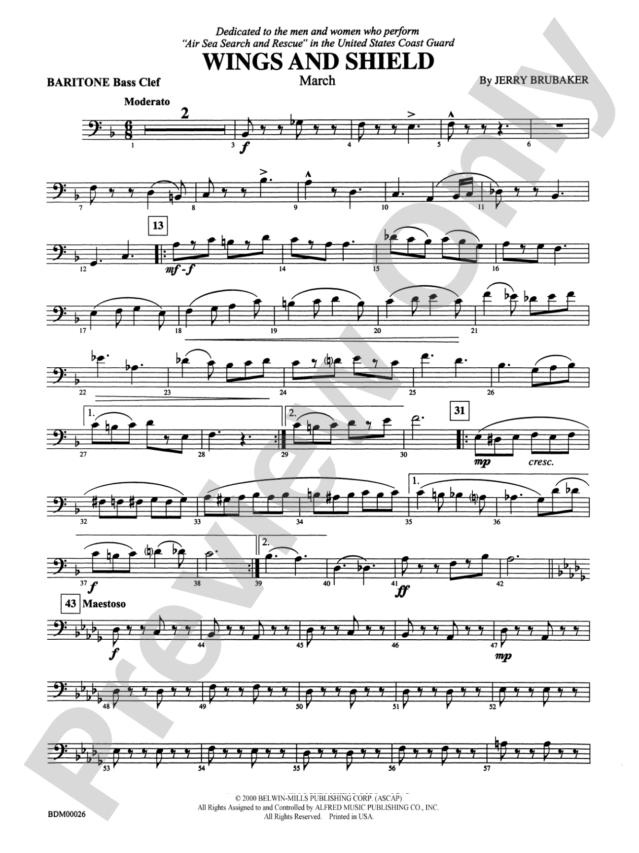 Wings and Shield: Baritone B.C.