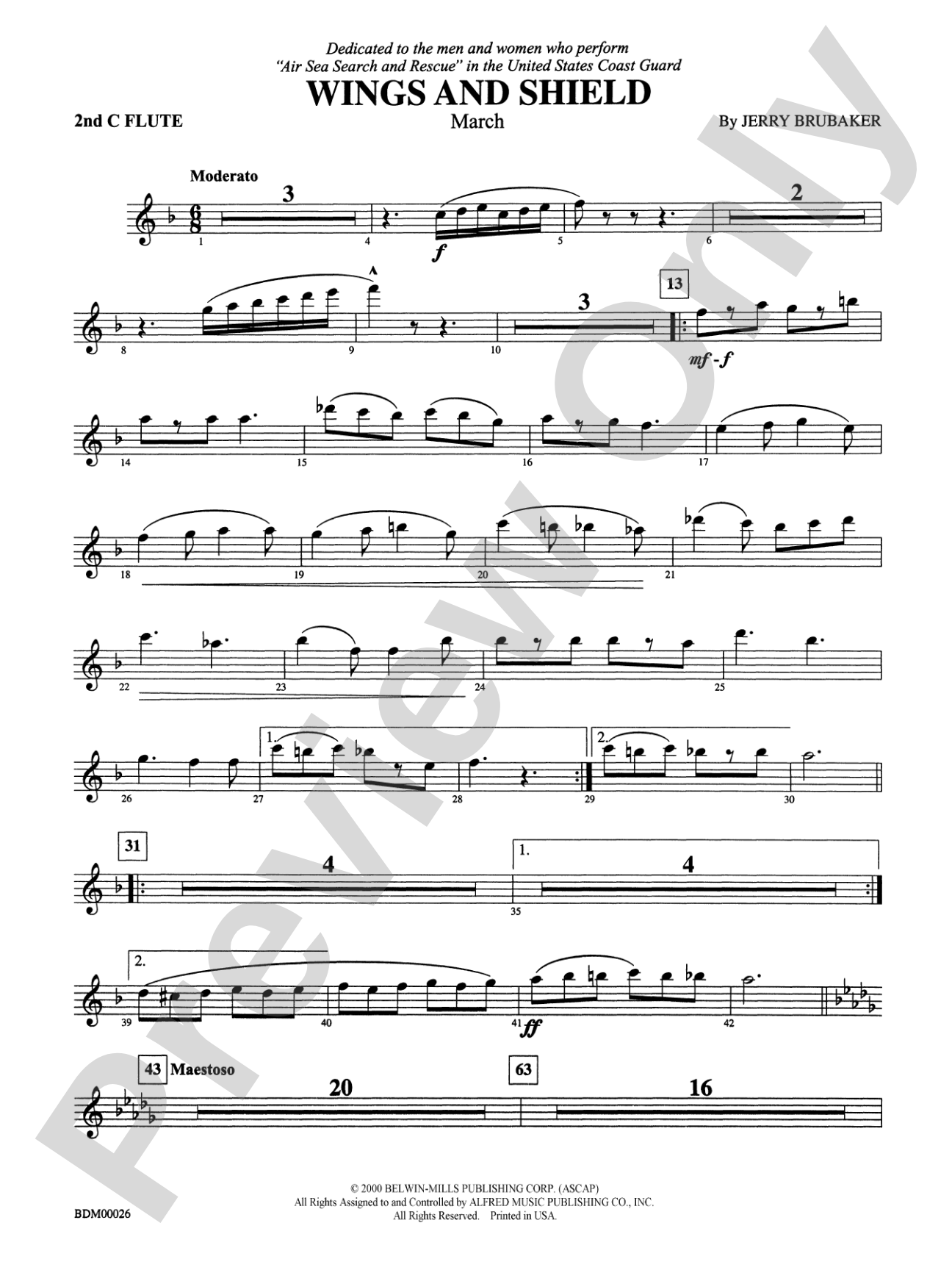 Wings and Shield: 2nd Flute