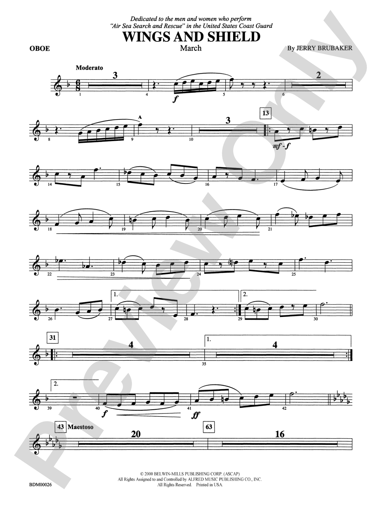 Wings and Shield: Oboe