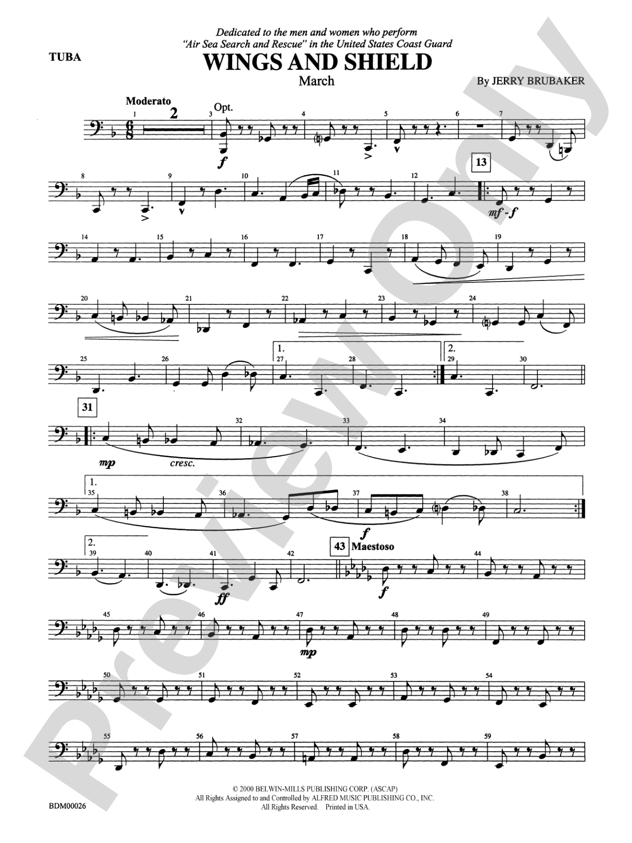 Wings and Shield: Tuba