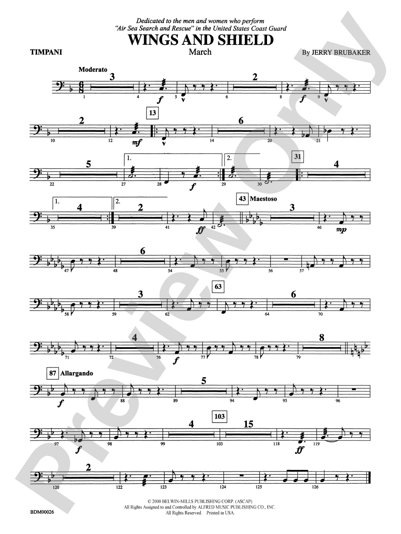 Wings and Shield: Timpani
