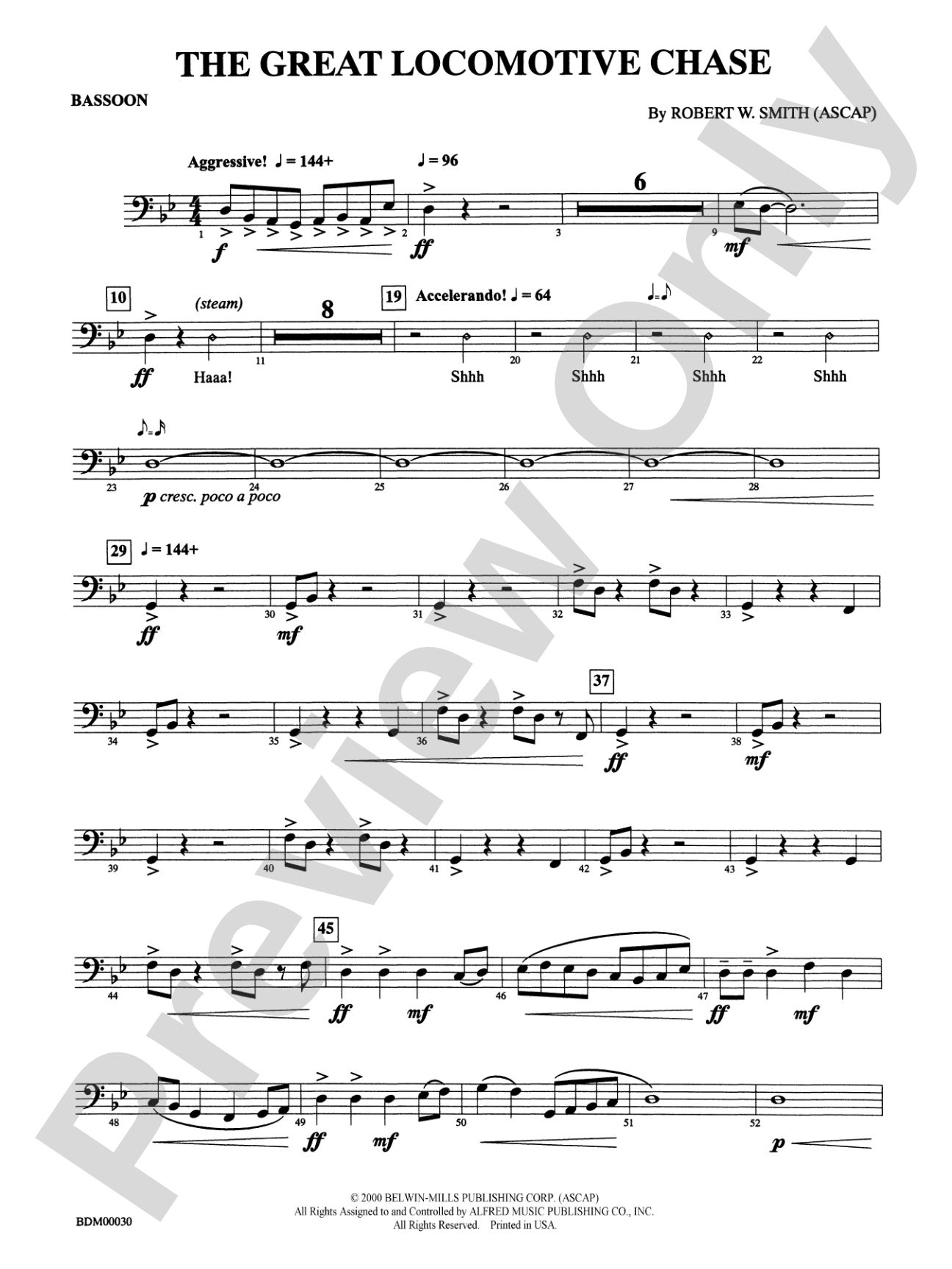 The Great Locomotive Chase: Bassoon