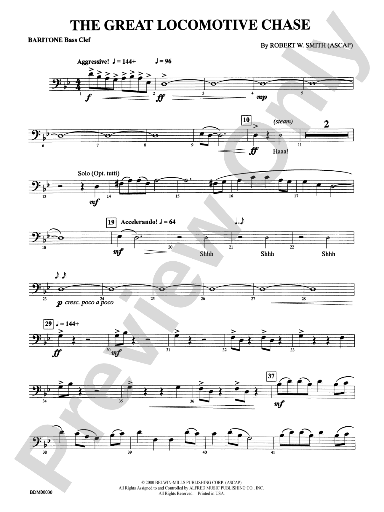 The Great Locomotive Chase: Baritone B.C.