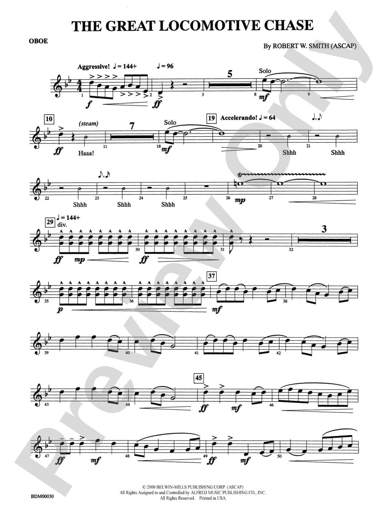 The Great Locomotive Chase: Oboe