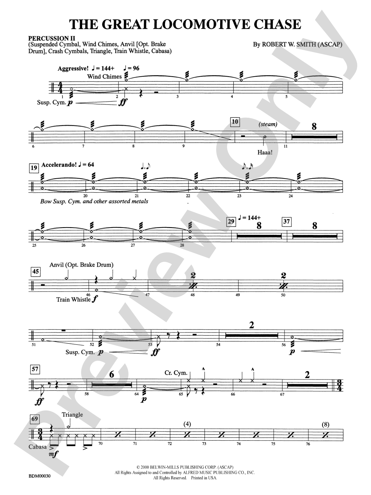 The Great Locomotive Chase: 2nd Percussion