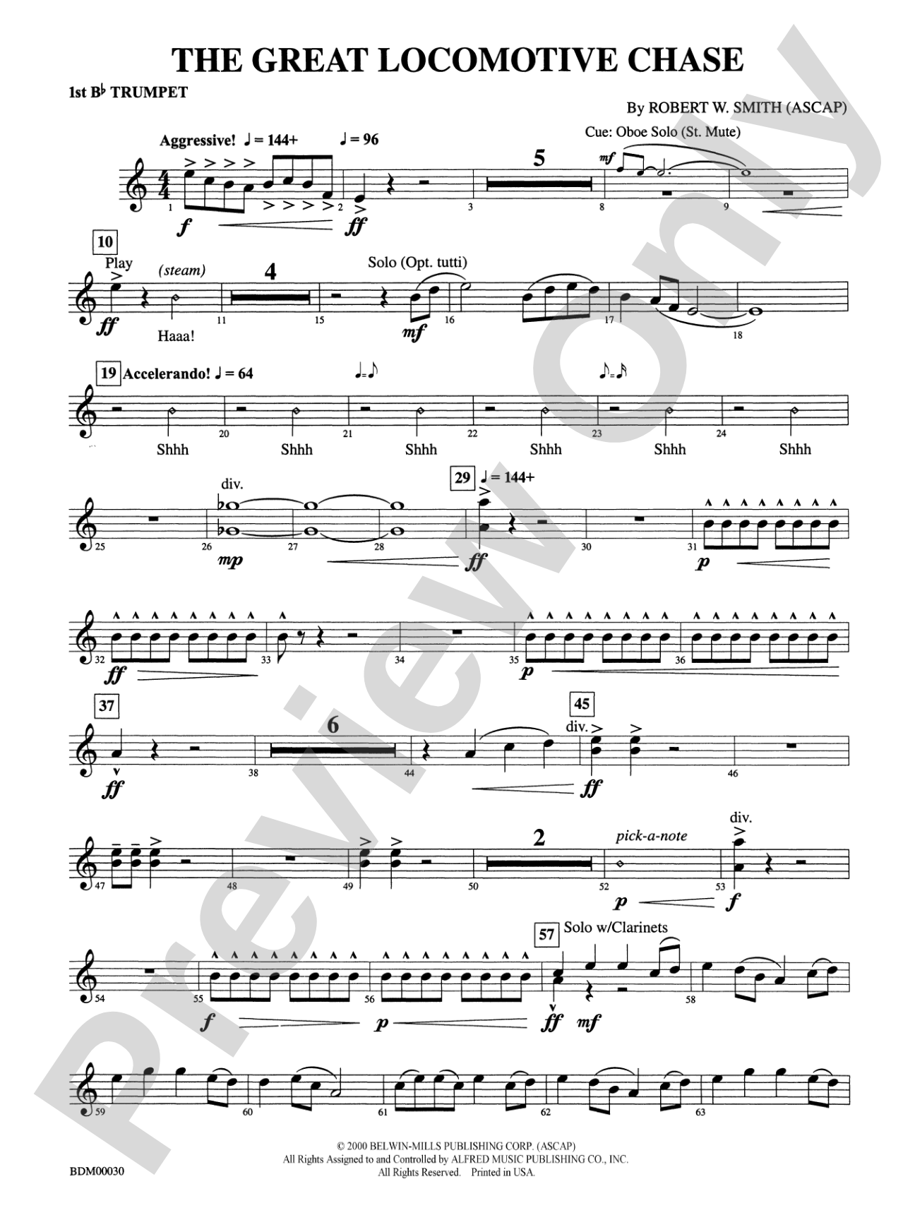 The Great Locomotive Chase: 1st B-flat Trumpet