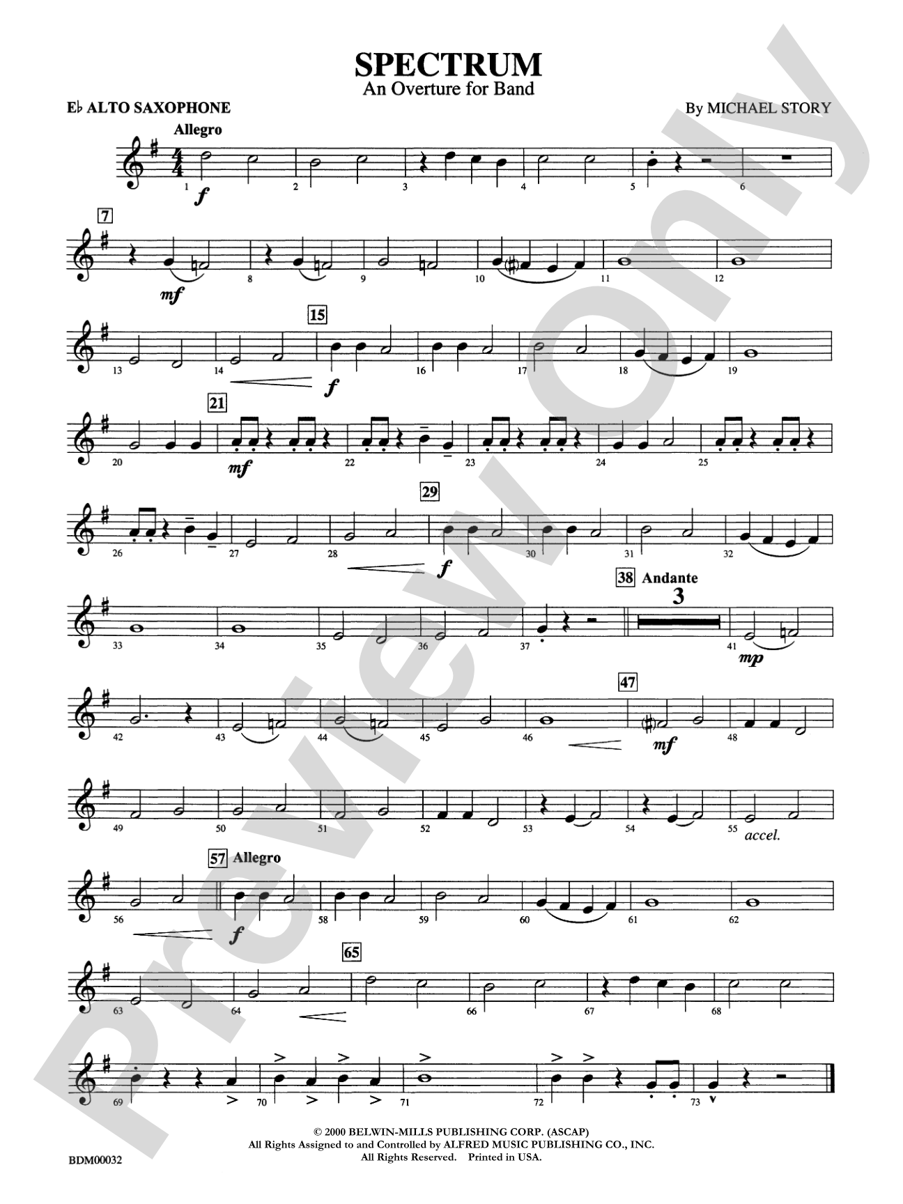 Spectrum: E-flat Alto Saxophone