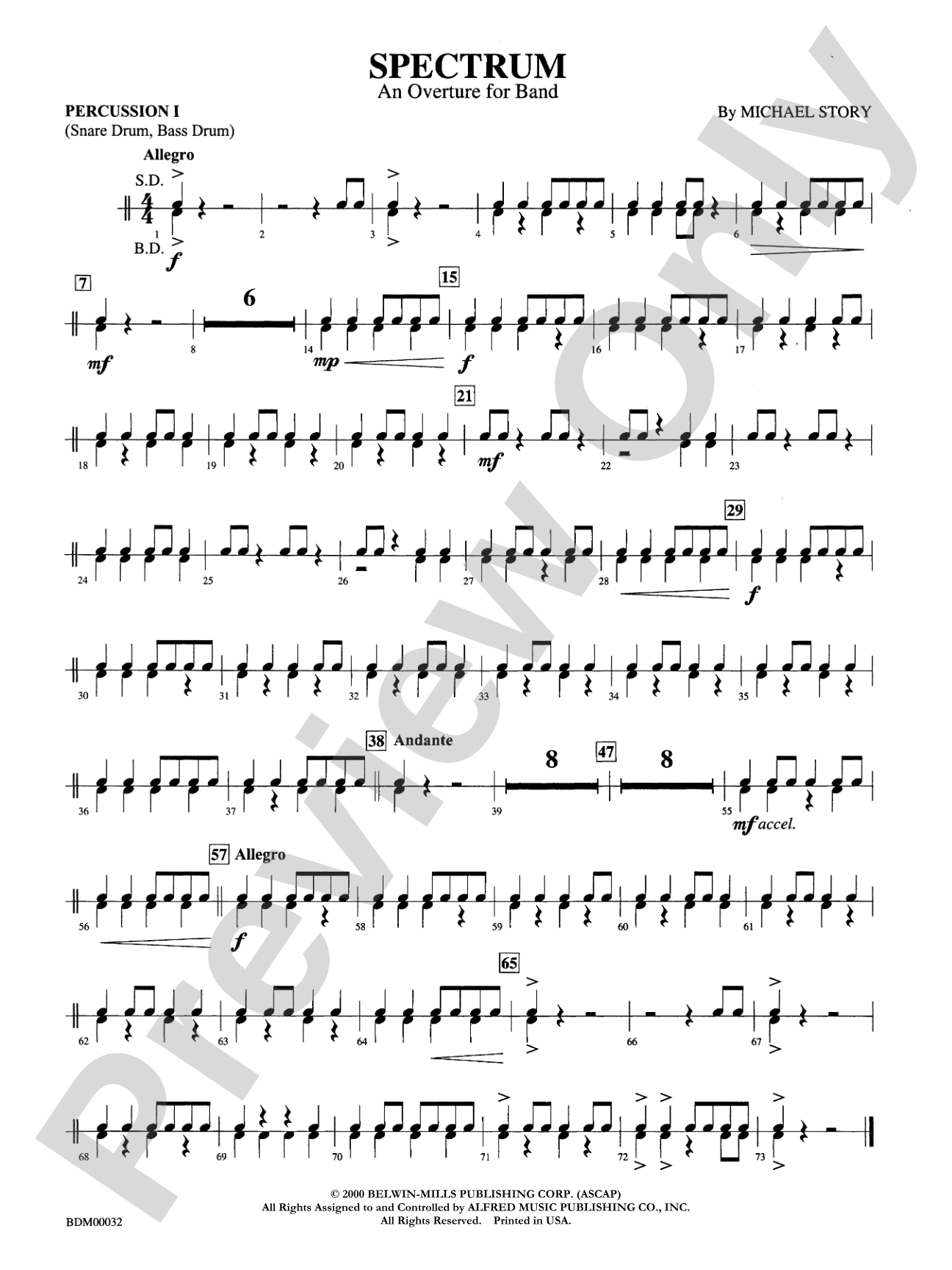 Spectrum: 1st Percussion
