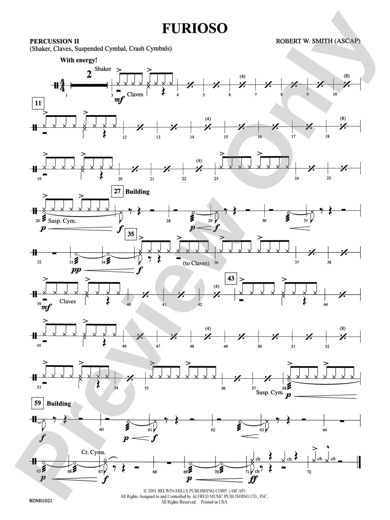 Furioso: 2nd Percussion