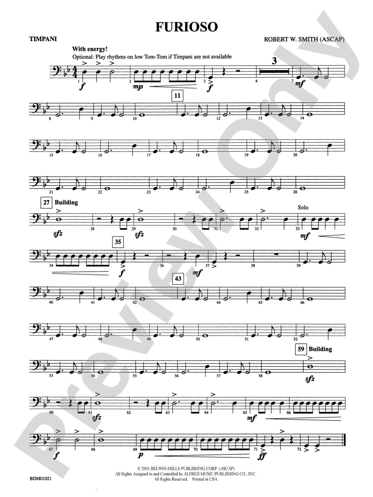 Furioso: Timpani