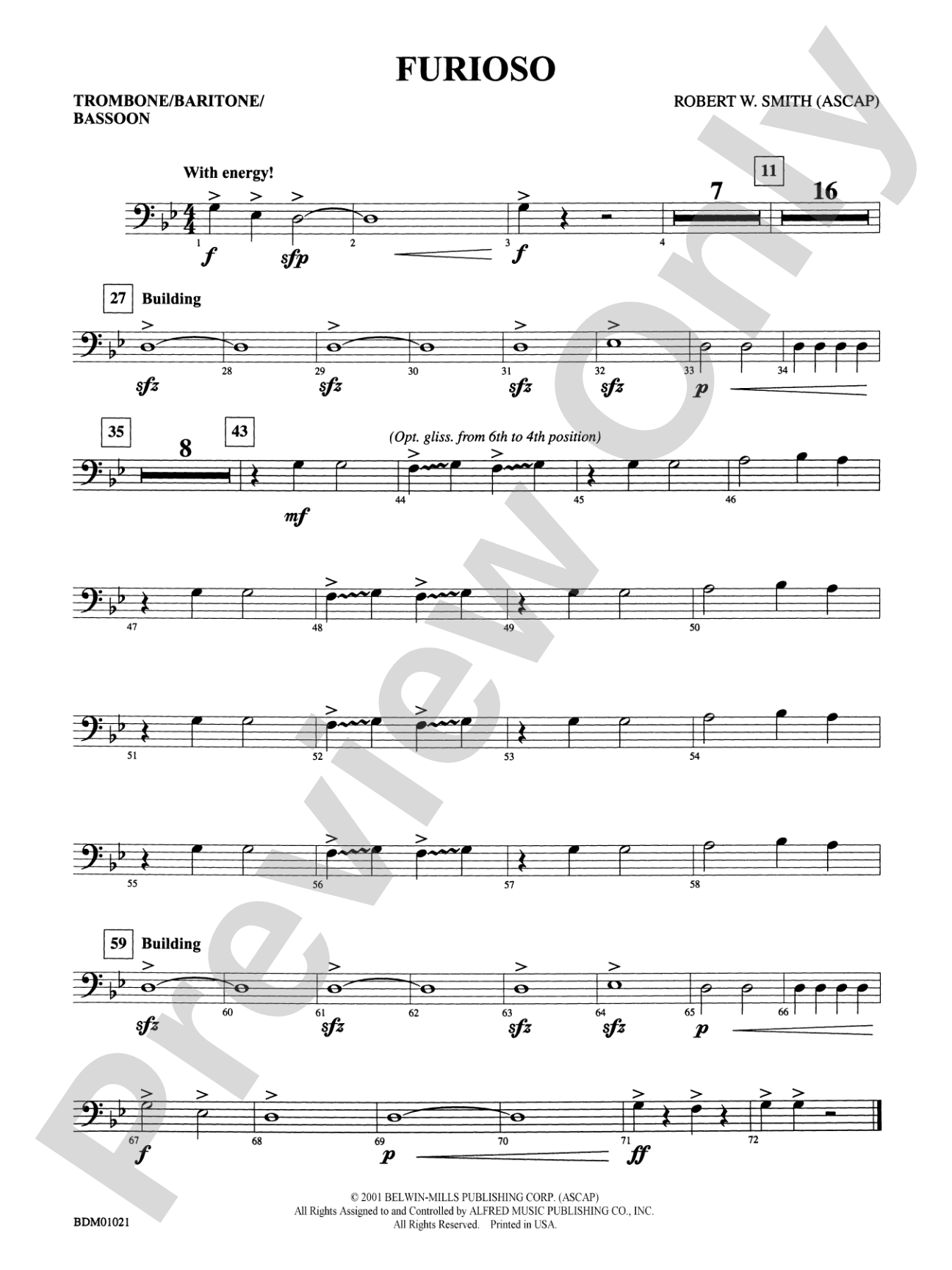 Furioso: 1st Trombone