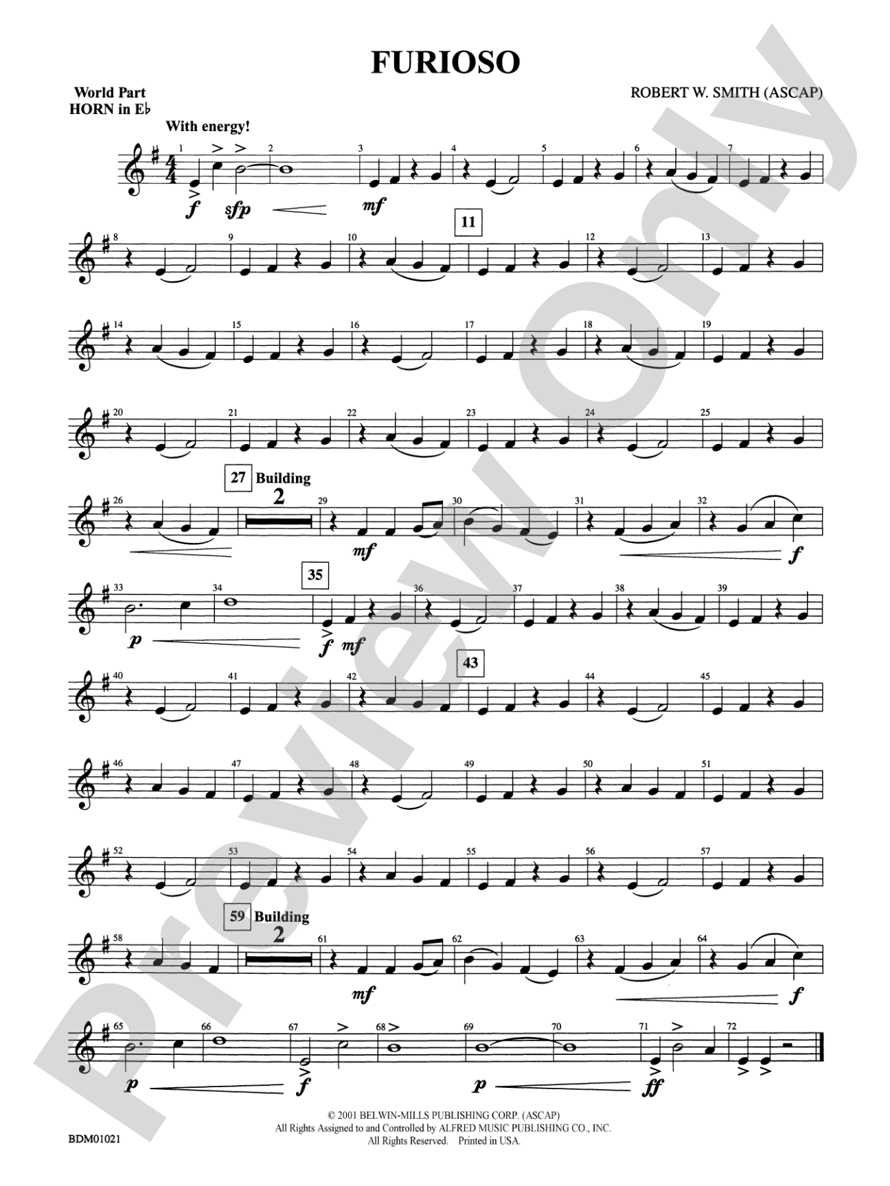 Furioso: (wp) 1st Horn in E-flat
