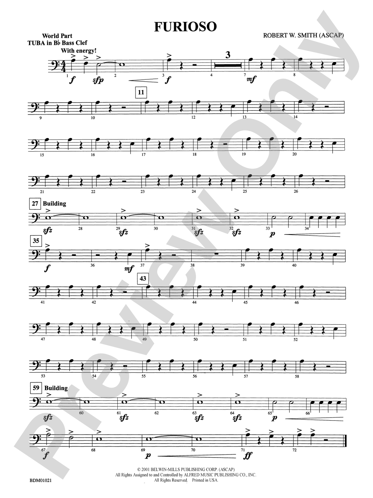 Furioso: (wp) B-flat Tuba B.C.