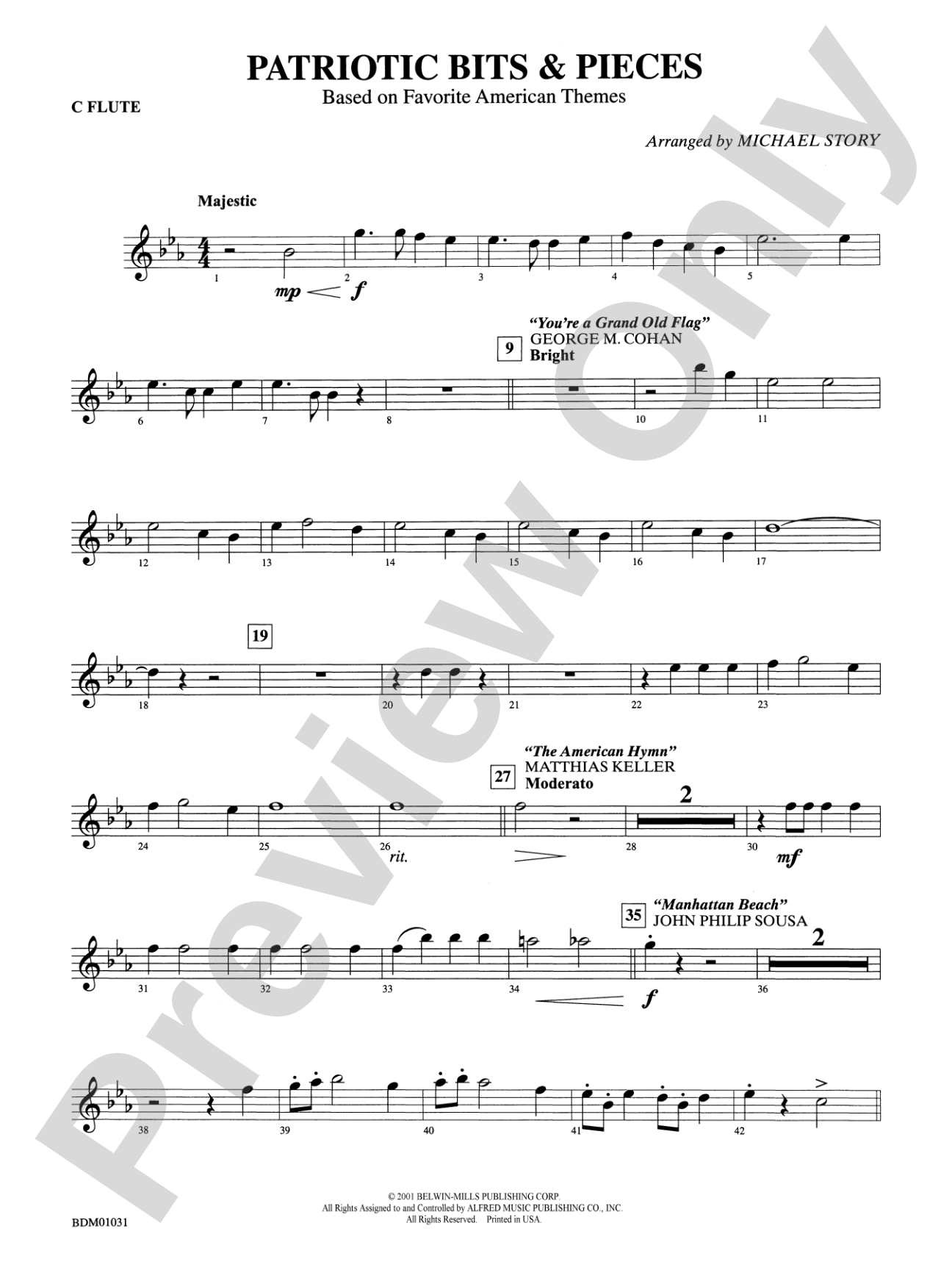 Patriotic Bits & Pieces (based on Favorite American Themes): Flute