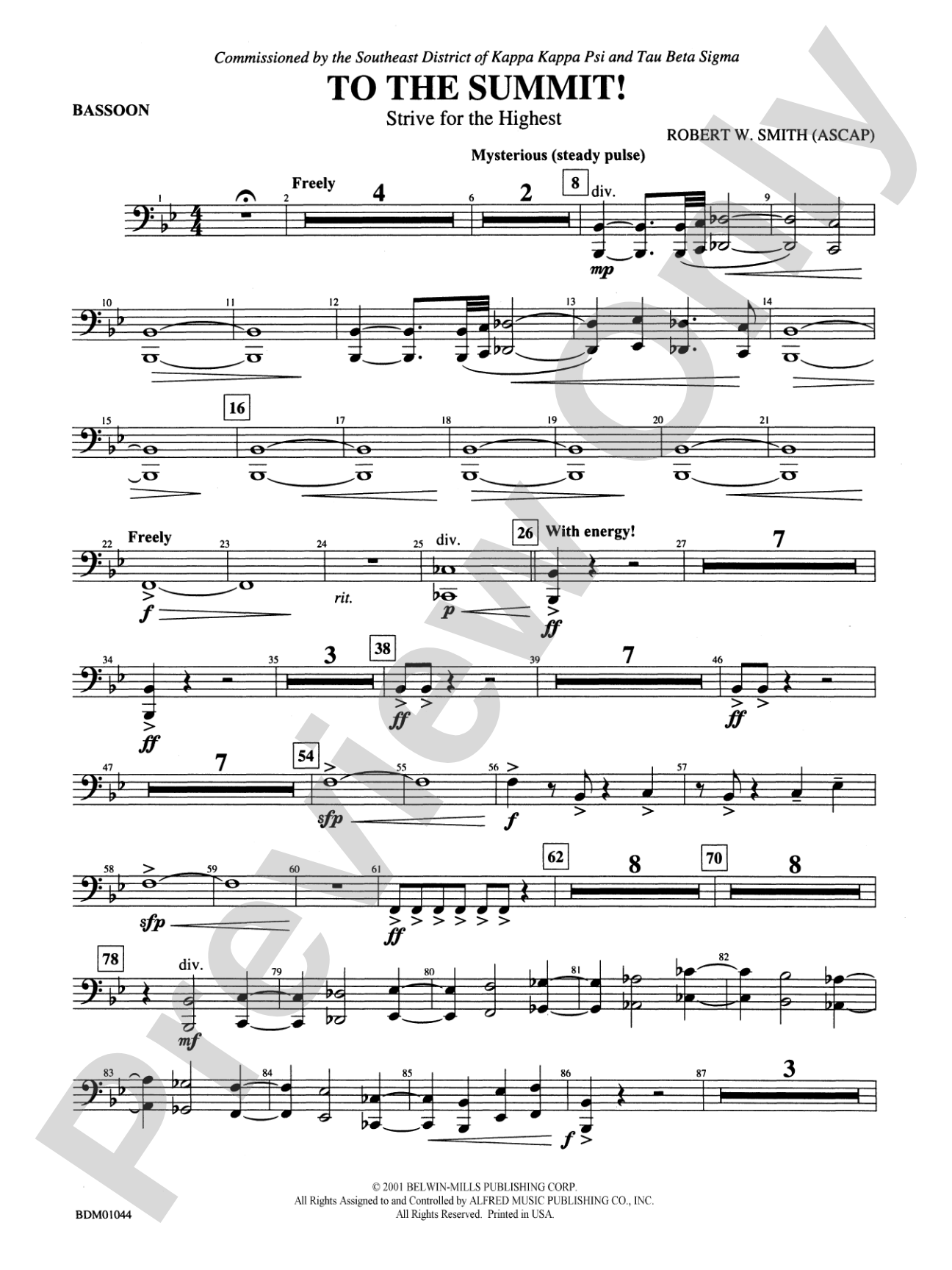 To the Summit! (Strive for the Highest): Bassoon