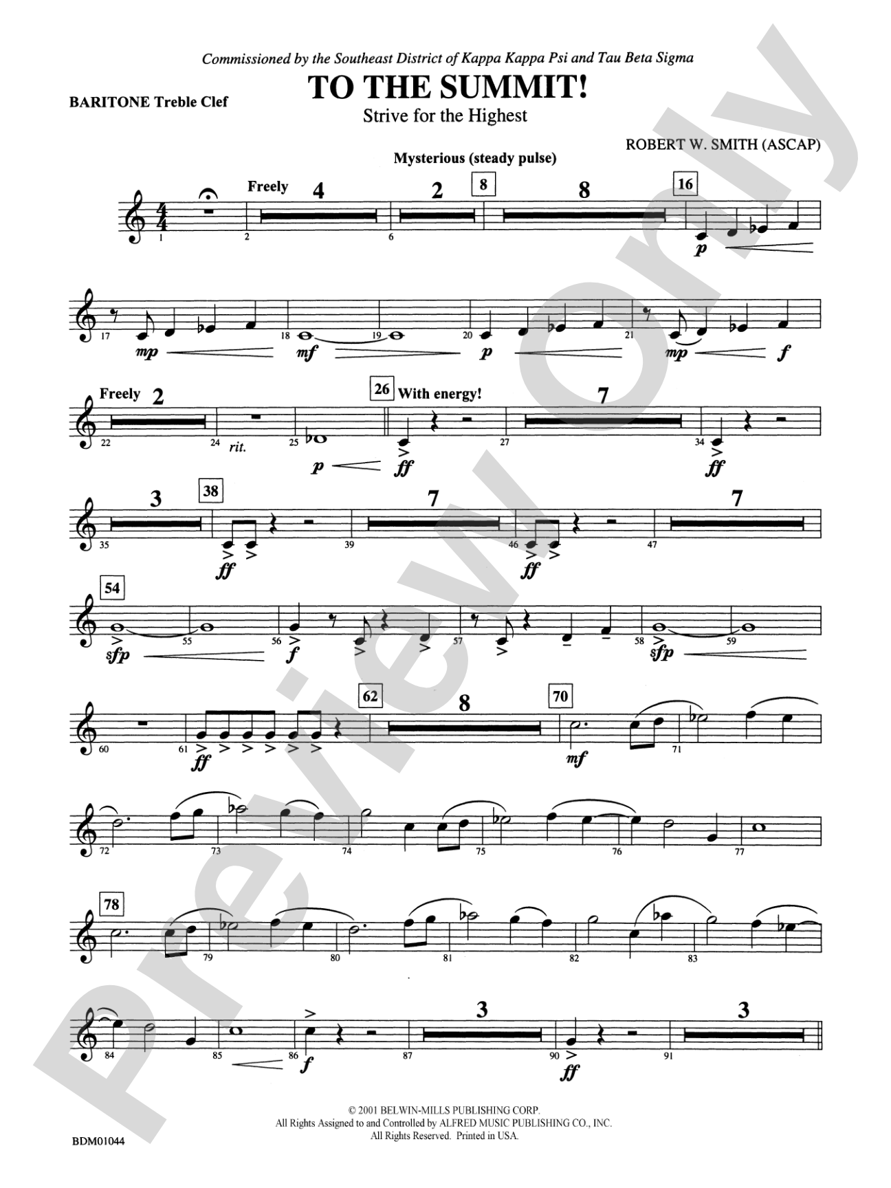 To the Summit! (Strive for the Highest): Baritone T.C.