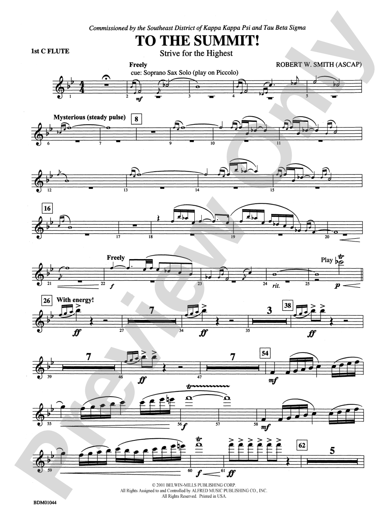 To the Summit! (Strive for the Highest): Flute