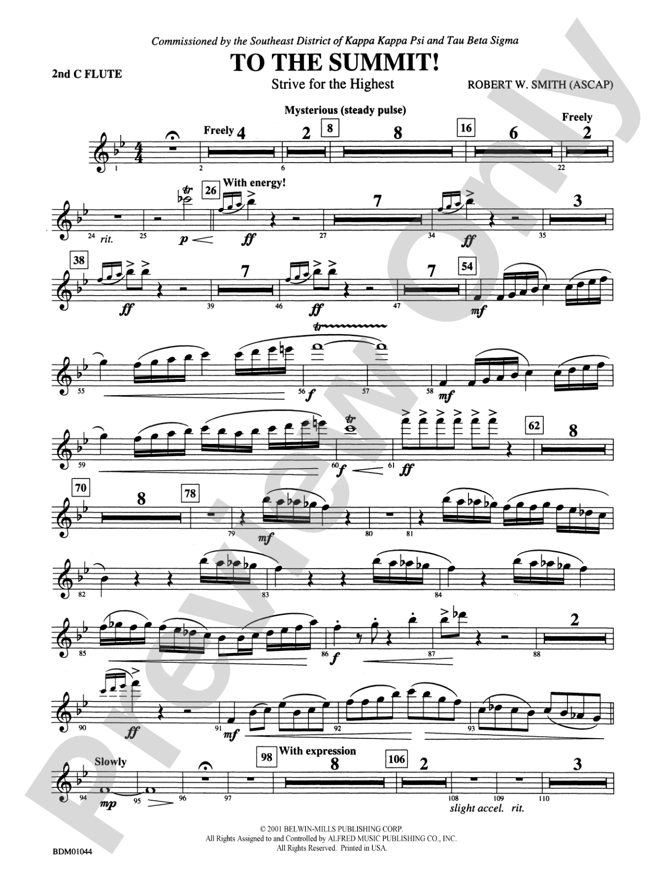 To the Summit! (Strive for the Highest): 2nd Flute