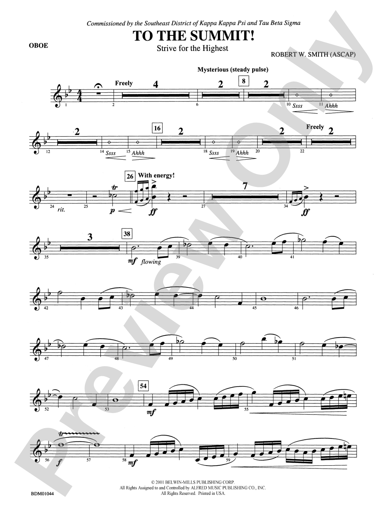 To the Summit! (Strive for the Highest): Oboe