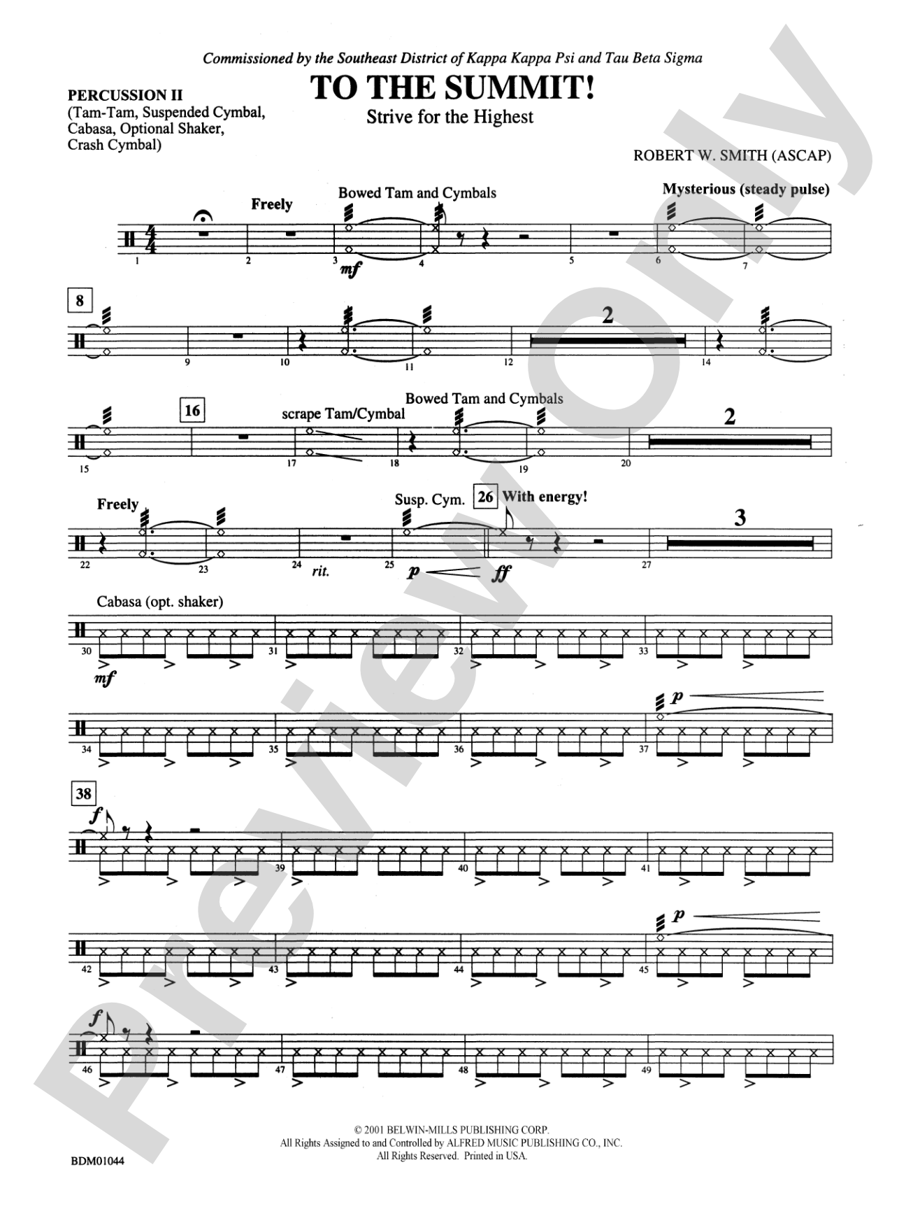 To the Summit! (Strive for the Highest): 2nd Percussion