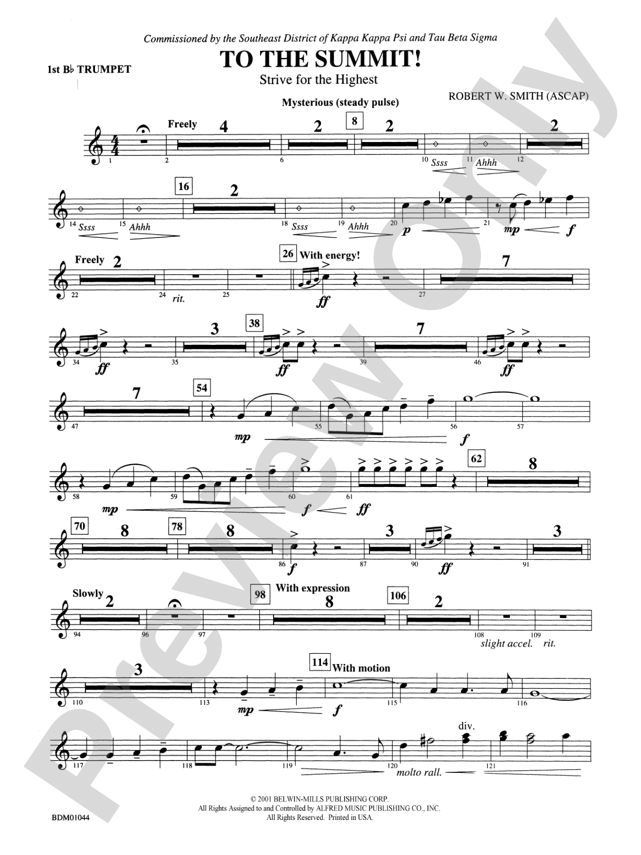 To the Summit! (Strive for the Highest): 1st B-flat Trumpet