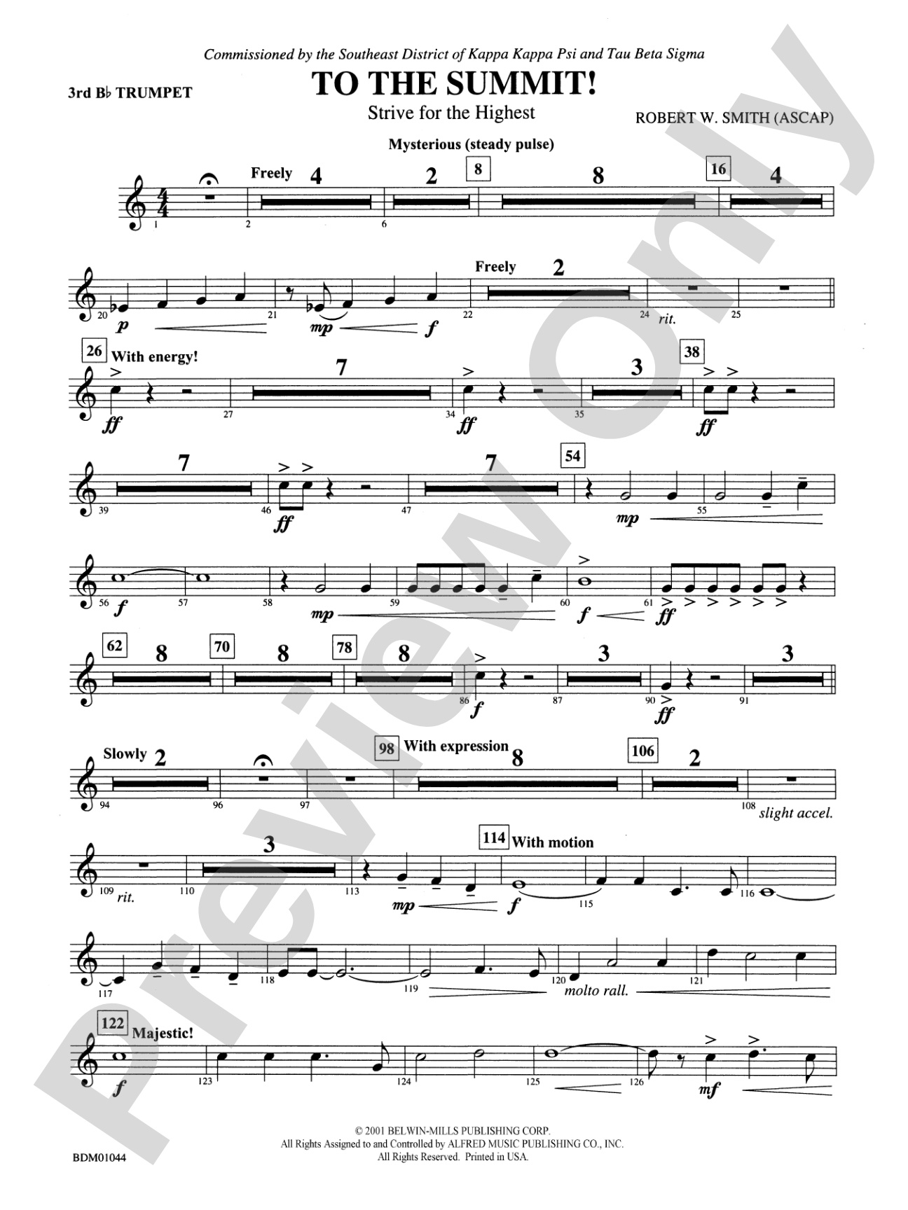 To the Summit! (Strive for the Highest): 3rd B-flat Trumpet