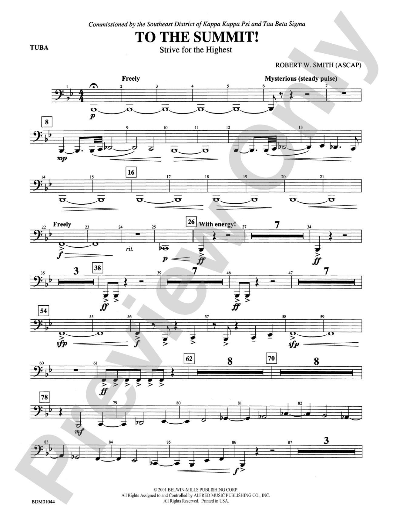 To the Summit! (Strive for the Highest): Tuba