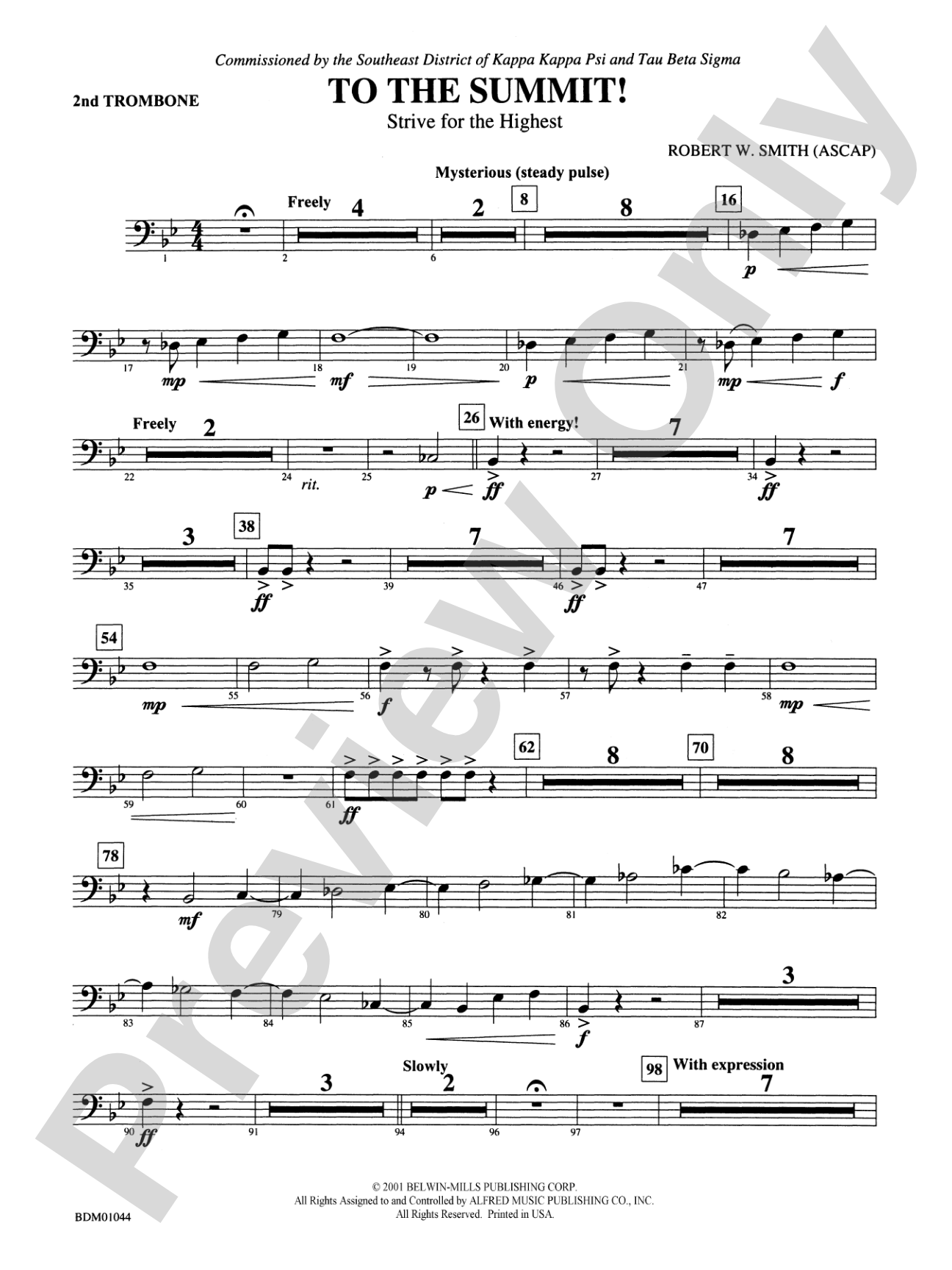 To the Summit! (Strive for the Highest): 2nd Trombone