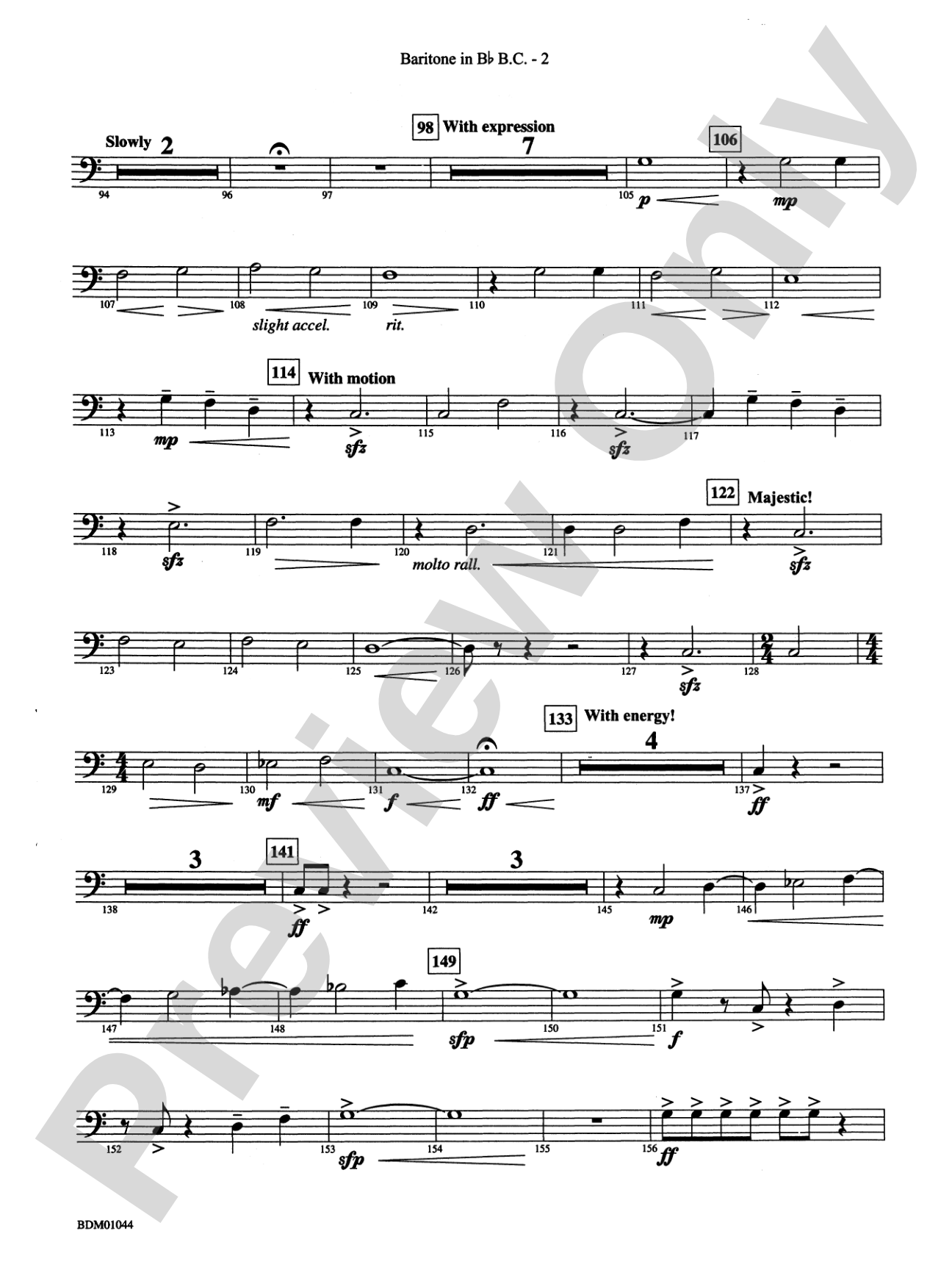 To the Summit! (Strive for the Highest): (wp) B-flat Baritone B.C.