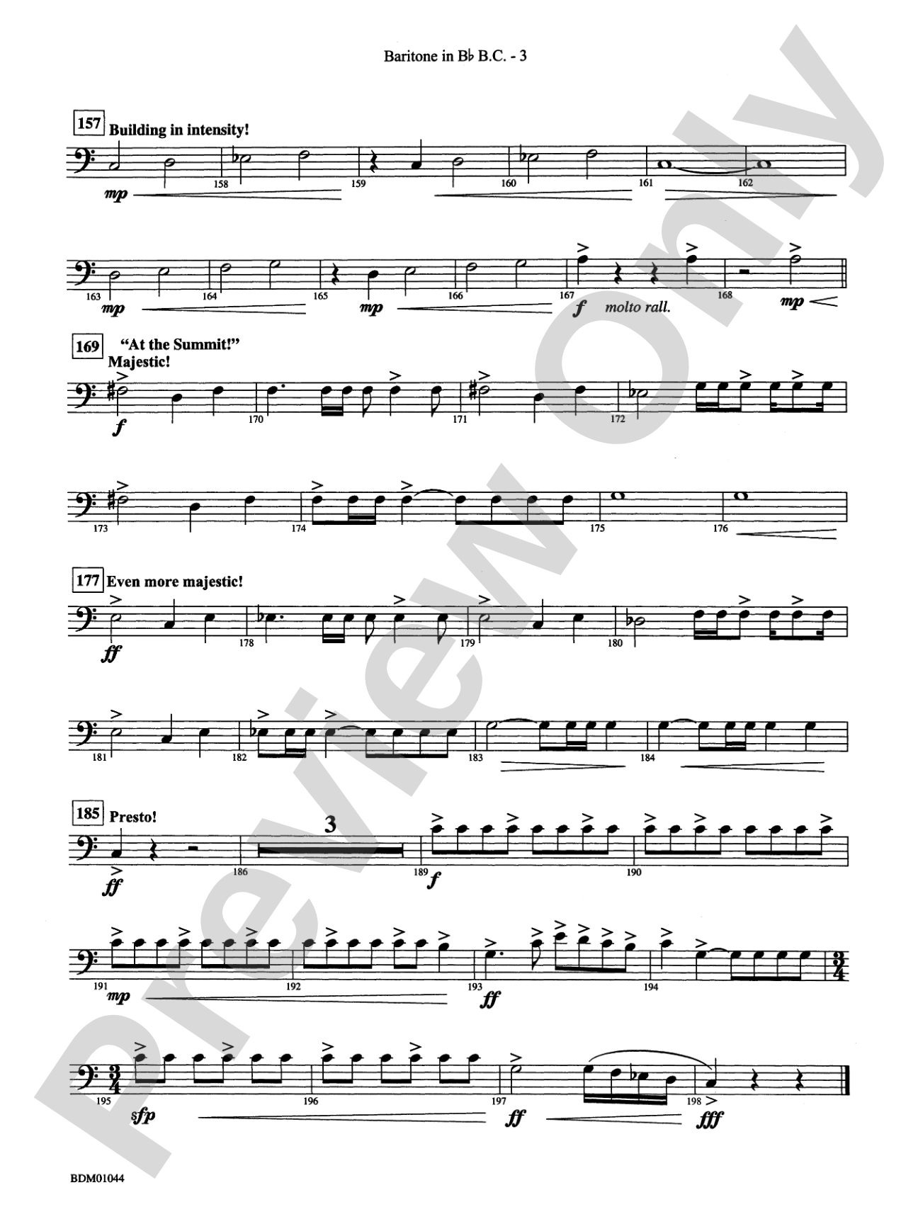 To the Summit! (Strive for the Highest): (wp) B-flat Baritone B.C.