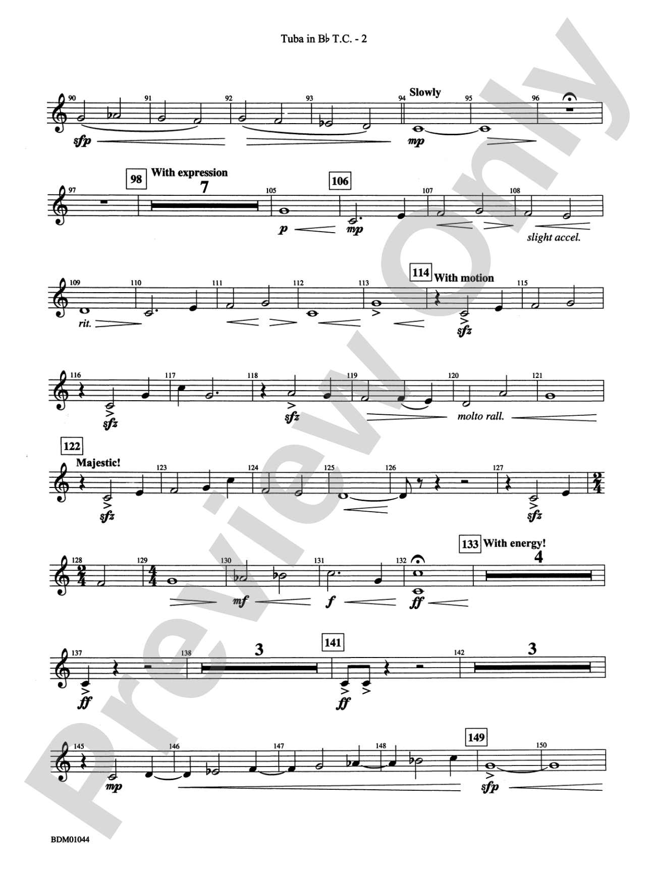 To the Summit! (Strive for the Highest): (wp) B-flat Tuba T.C.